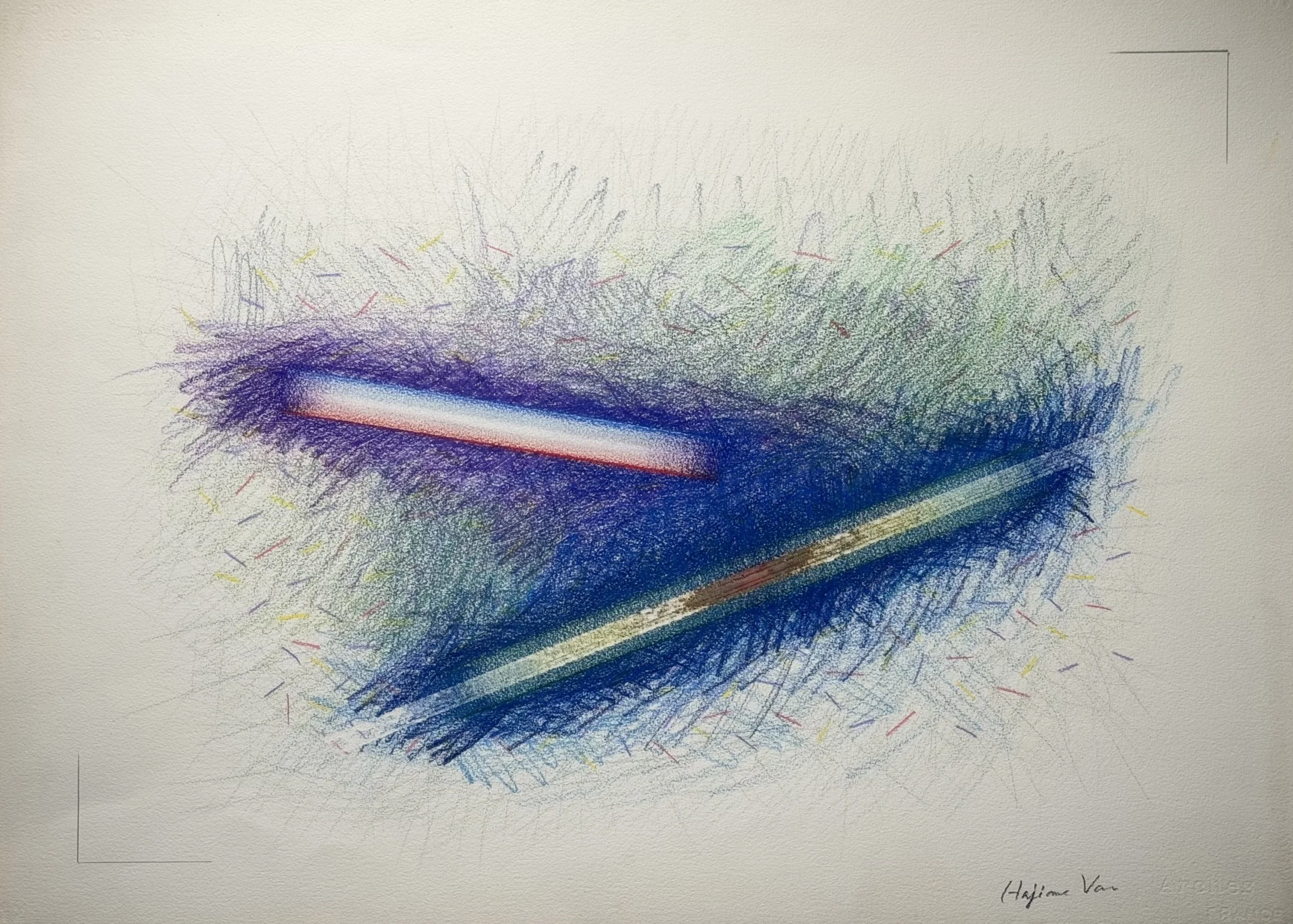 Cosmos 6, 2000-2010, prismacolor on paper, 56 x 76cm