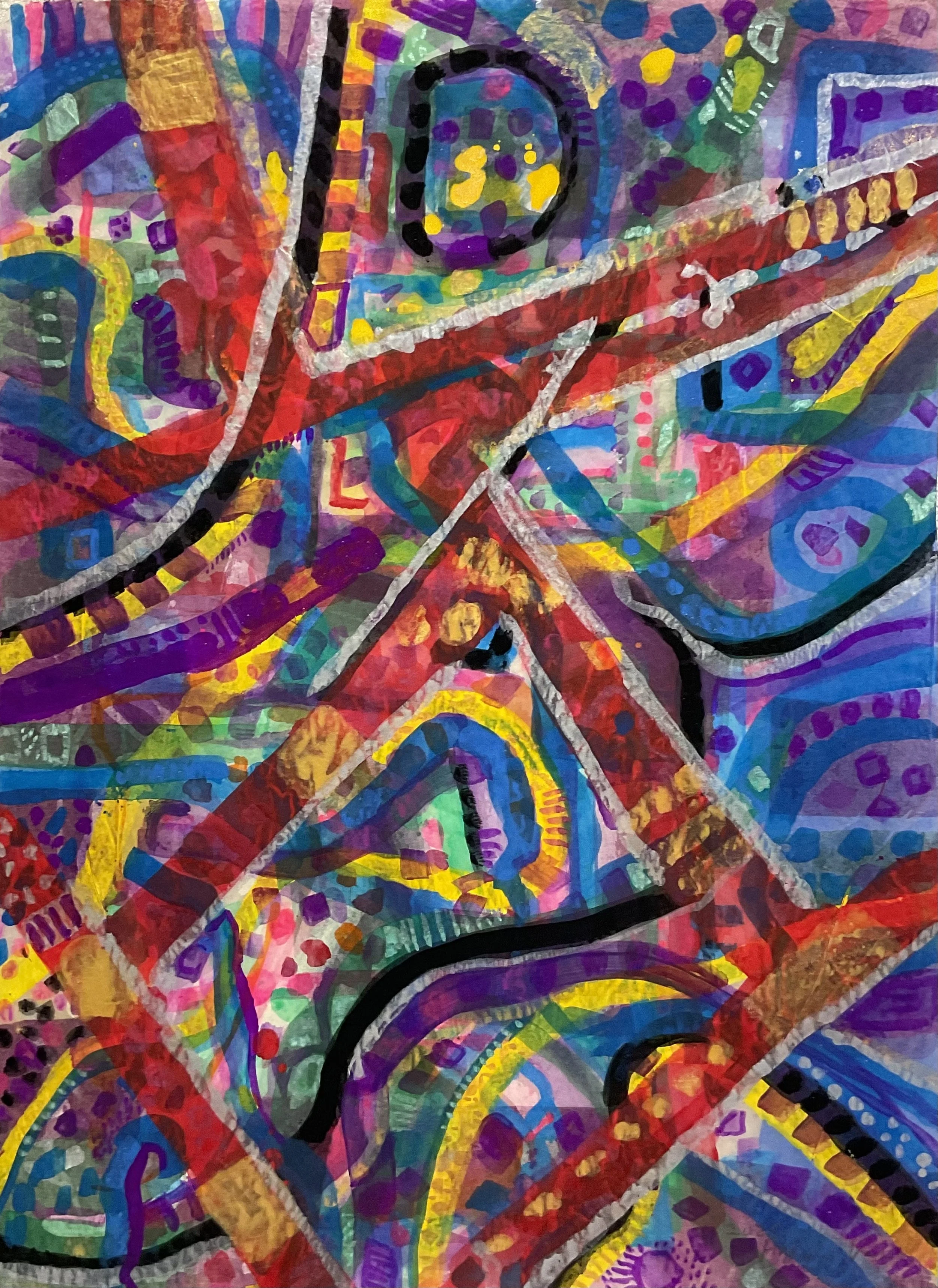 K.J.L.H. 3-9, 2025, watercolor on paper, 59 x 43.5cm