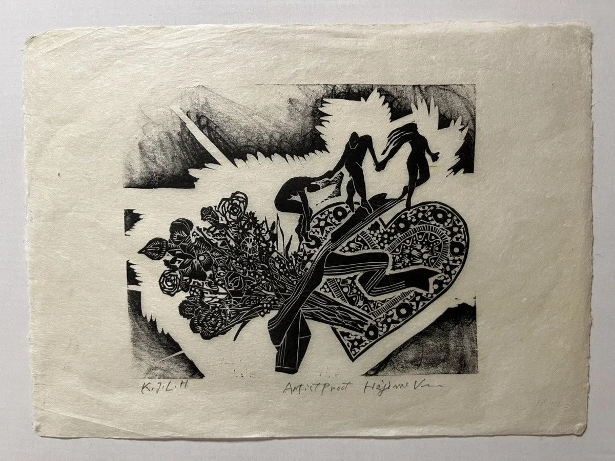 K.J.L.H. 2-46, 2005, woodblock print, 24.7 × 31cm