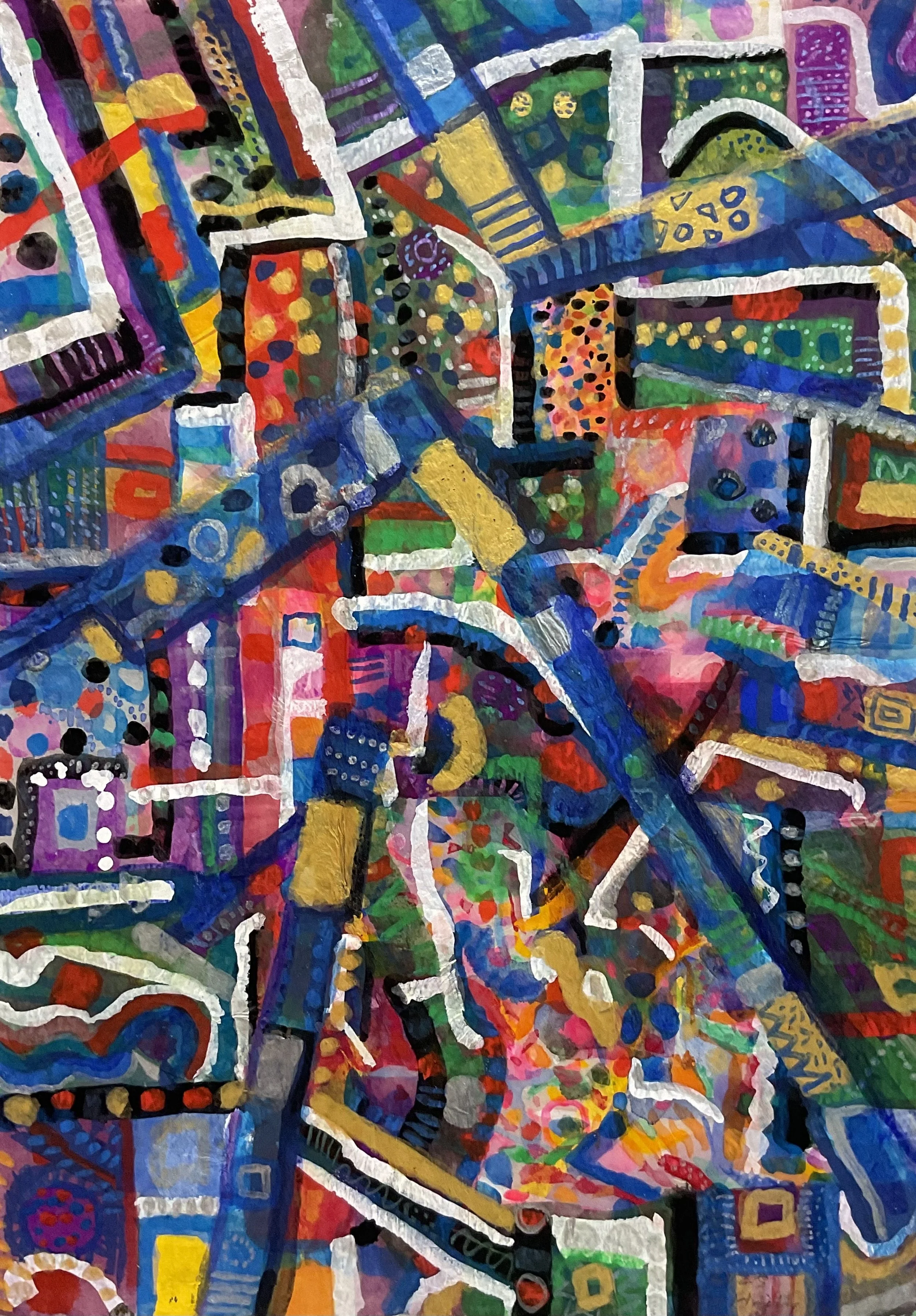 K.J.L.H. 3-7, 2025, watercolor on paper, 59 x 41.5cm