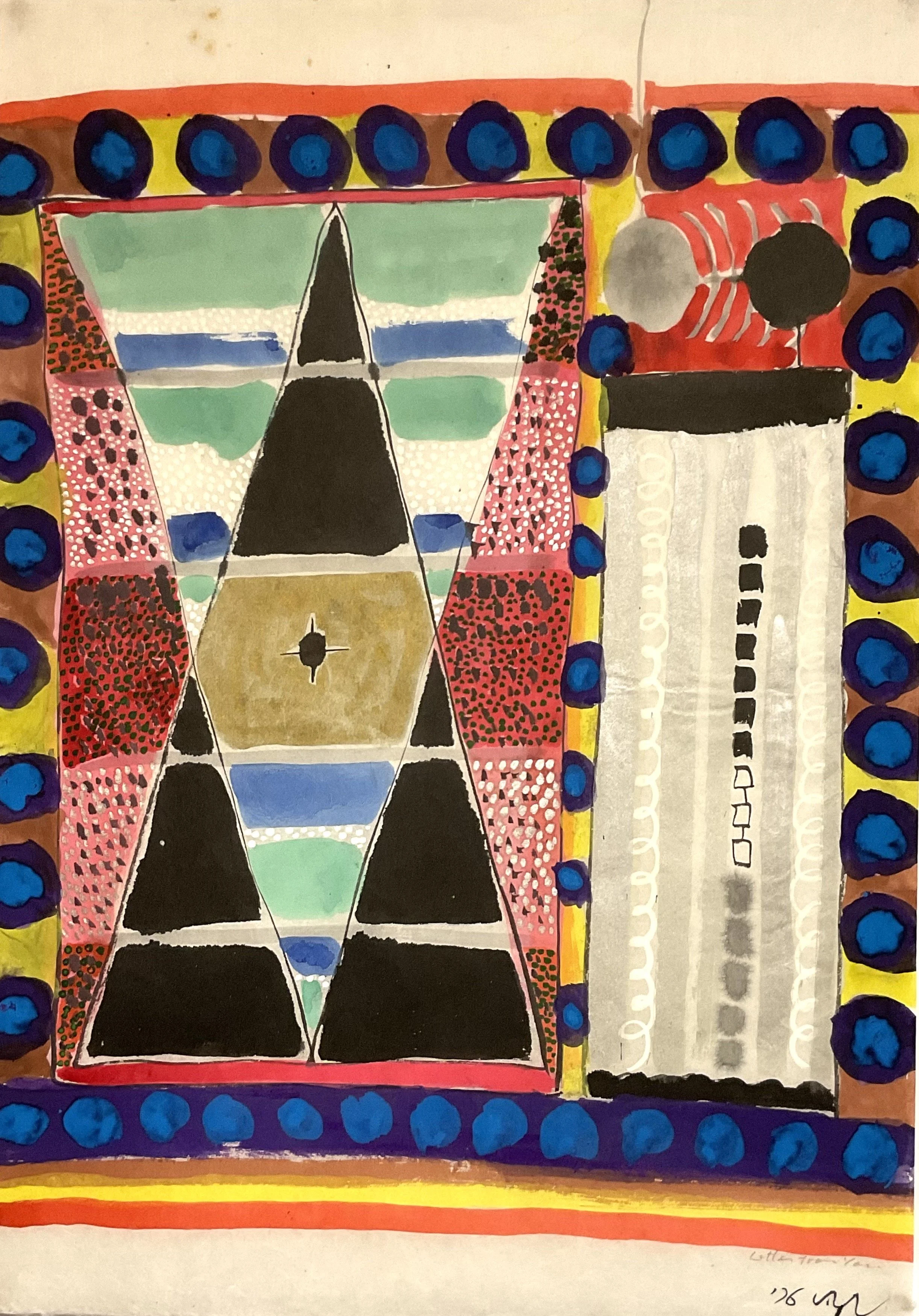 K.J.L.H. 1-31, 1973-1977, watercolor on paper, 66 × 47cm