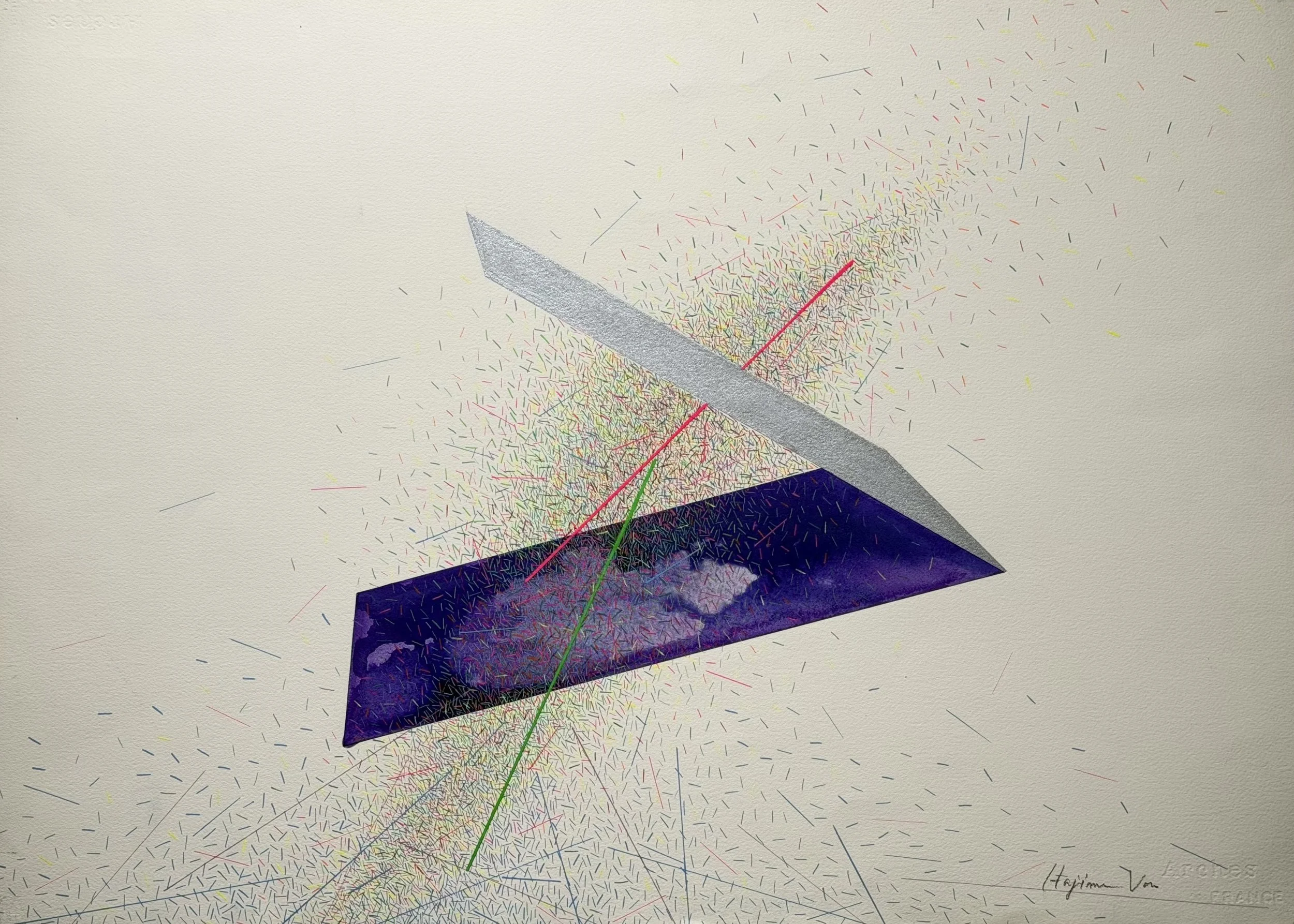 Cosmos 17, 2000-2010, watercolor on paper, 56 x 76cm