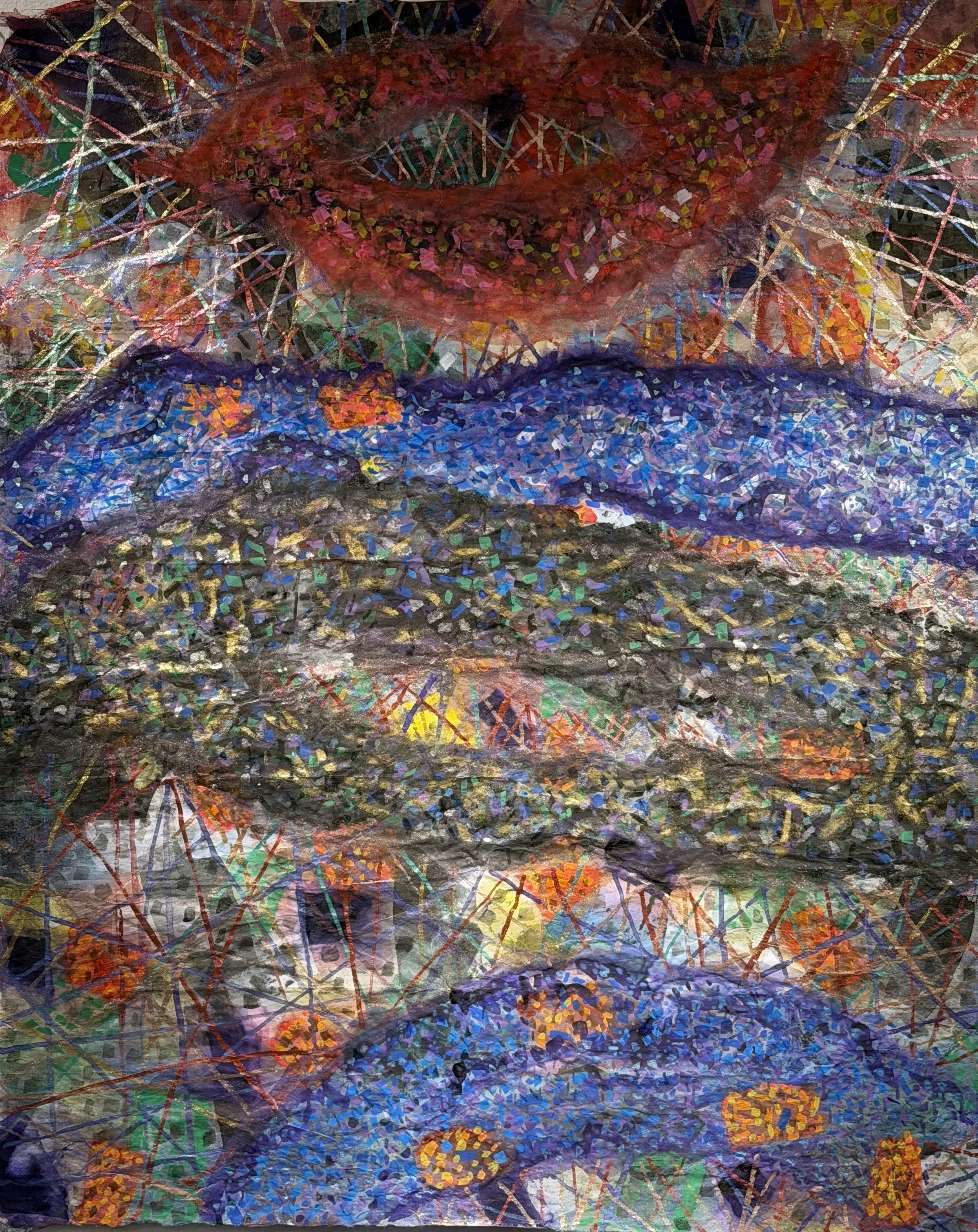 K.J.L.H. 3-27, 2026, watercolor on paper, 72 × 57cm