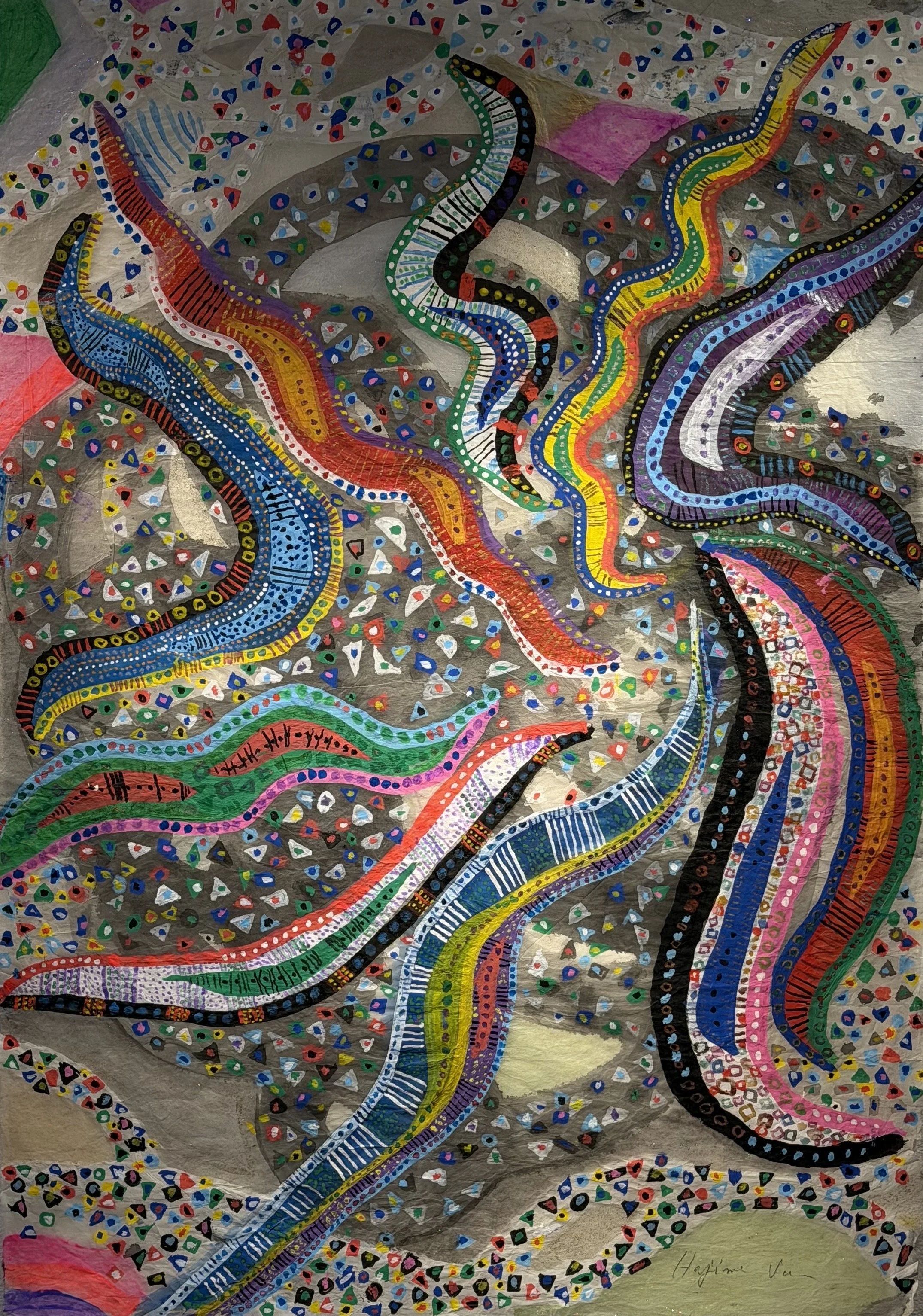 K.J.L.H. 3-18, 2026, watercolor on paper, 84 × 60cm