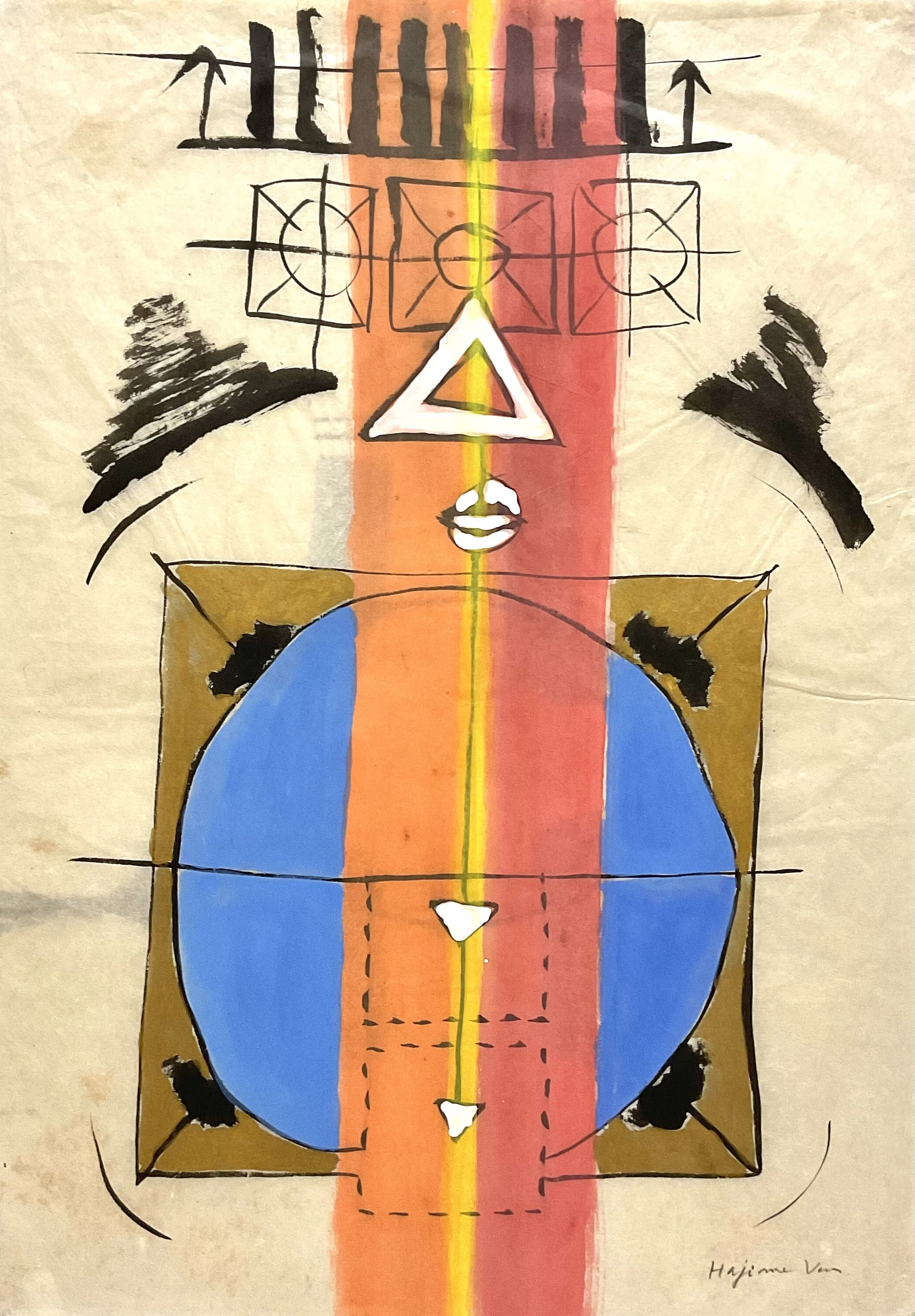 K.J.L.H. 1-51, 1973-1977, watercolor on paper, 67 × 46cm