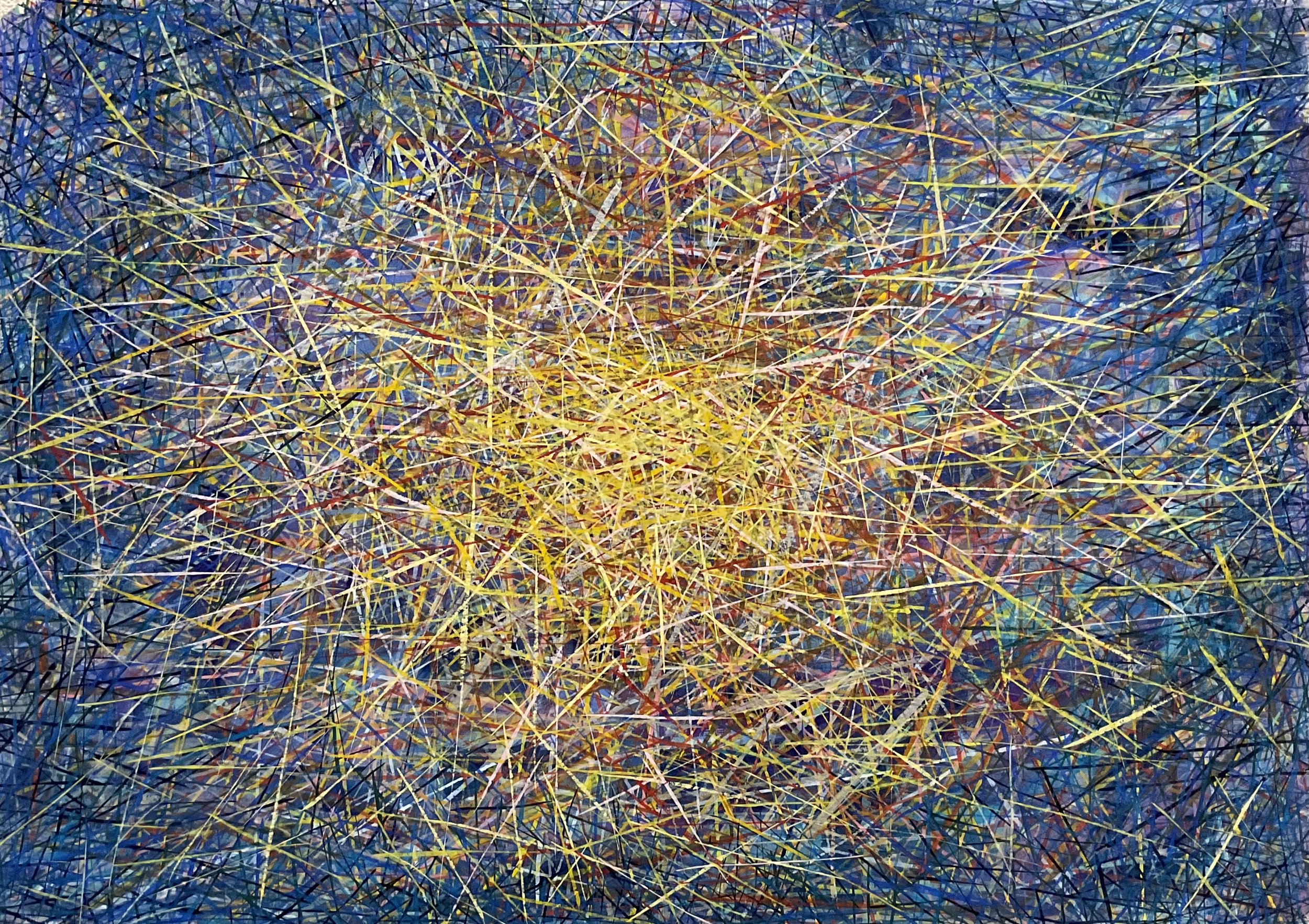 Zen painting 23, 2016, watercolor on paper, 47 × 66cm