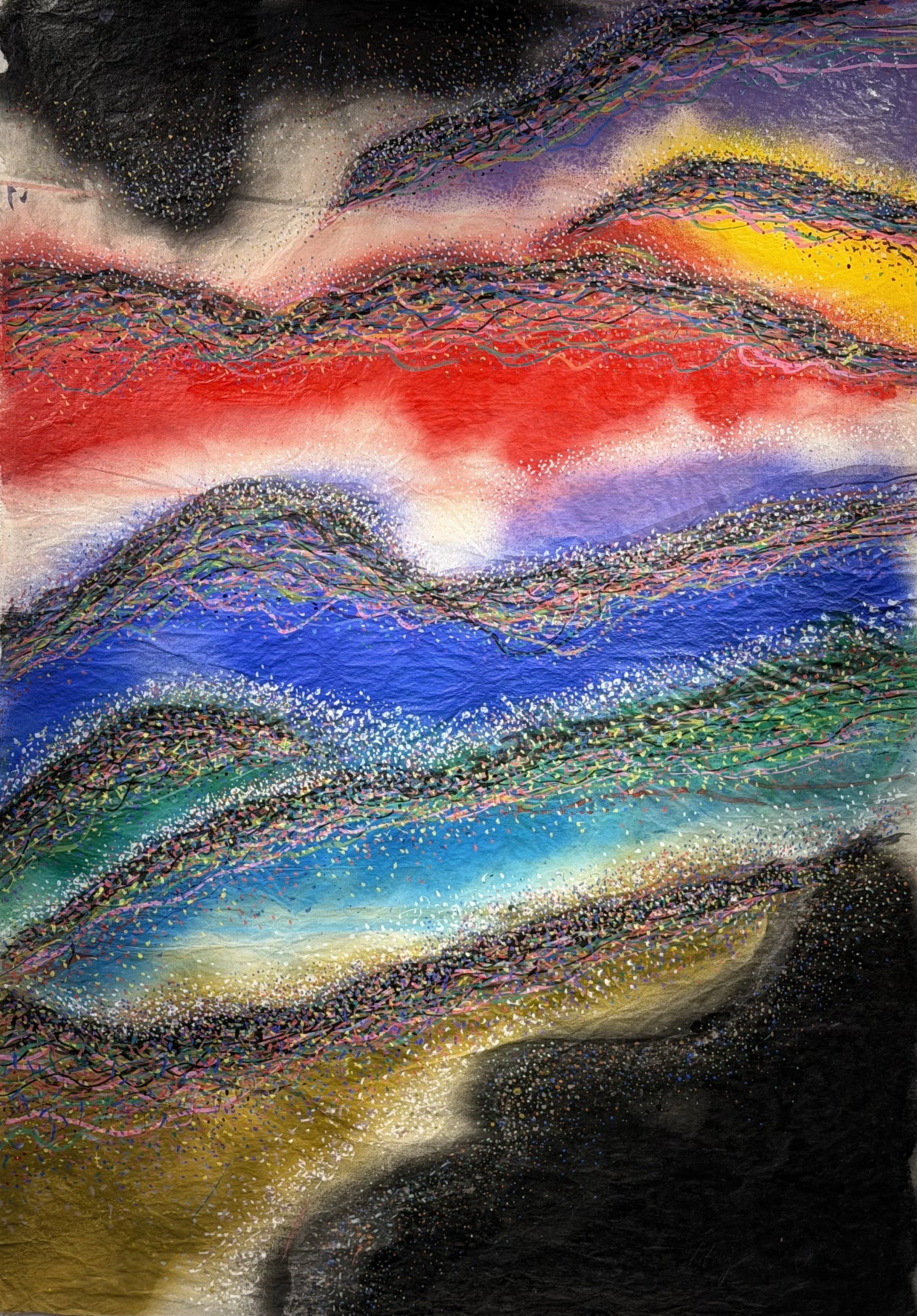 K.J.L.H. 3-24, 2026, watercolor on paper, 84 × 60cm