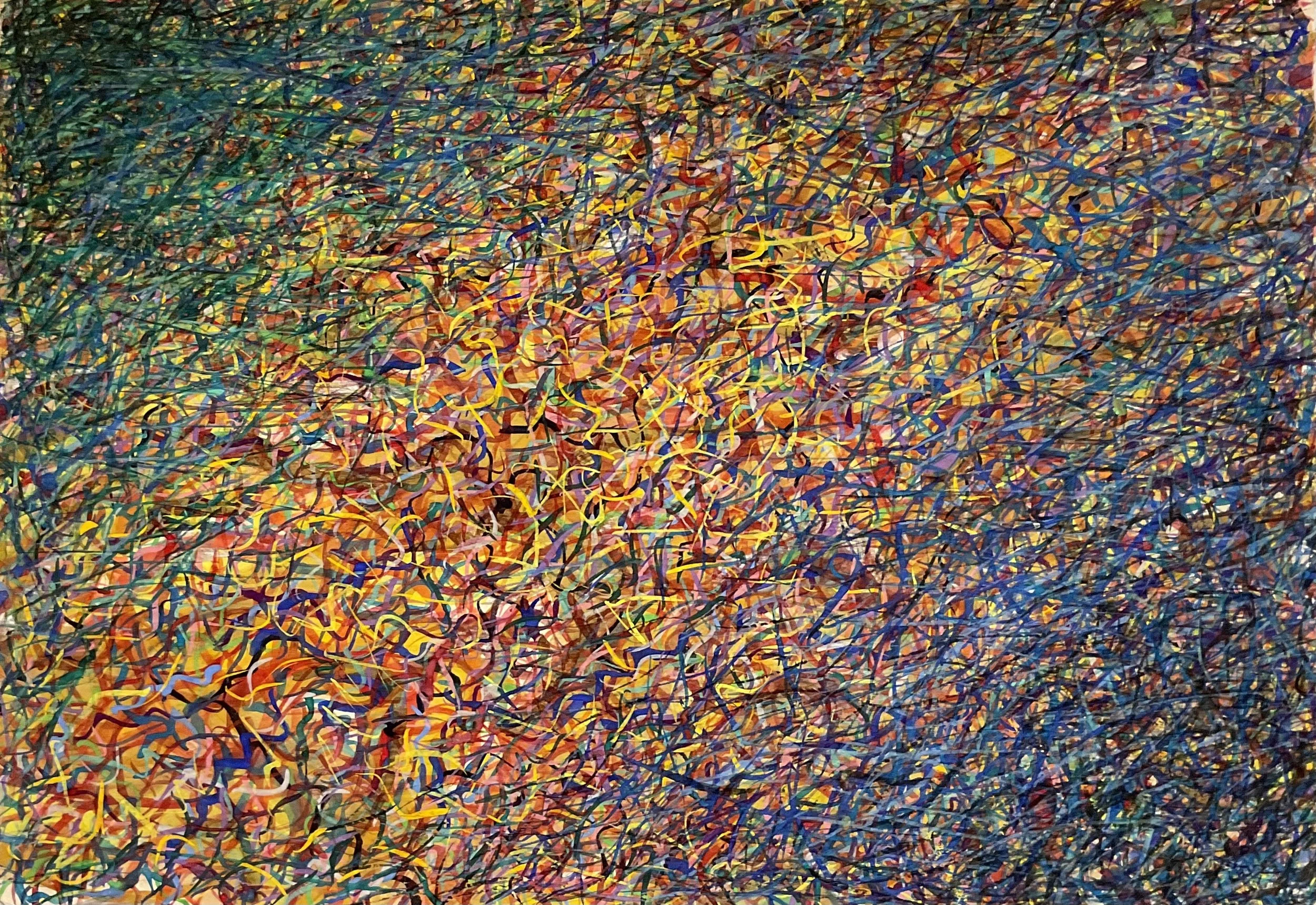 Zen painting 33, 2015, watercolor on paper, 40 × 59cm