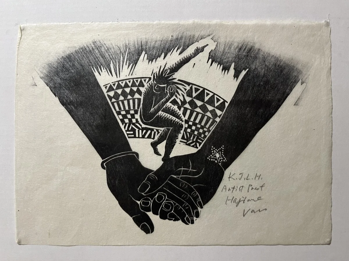 K.J.L.H. 2-39, 1977, woodblock print, 26.8 × 36.3cm