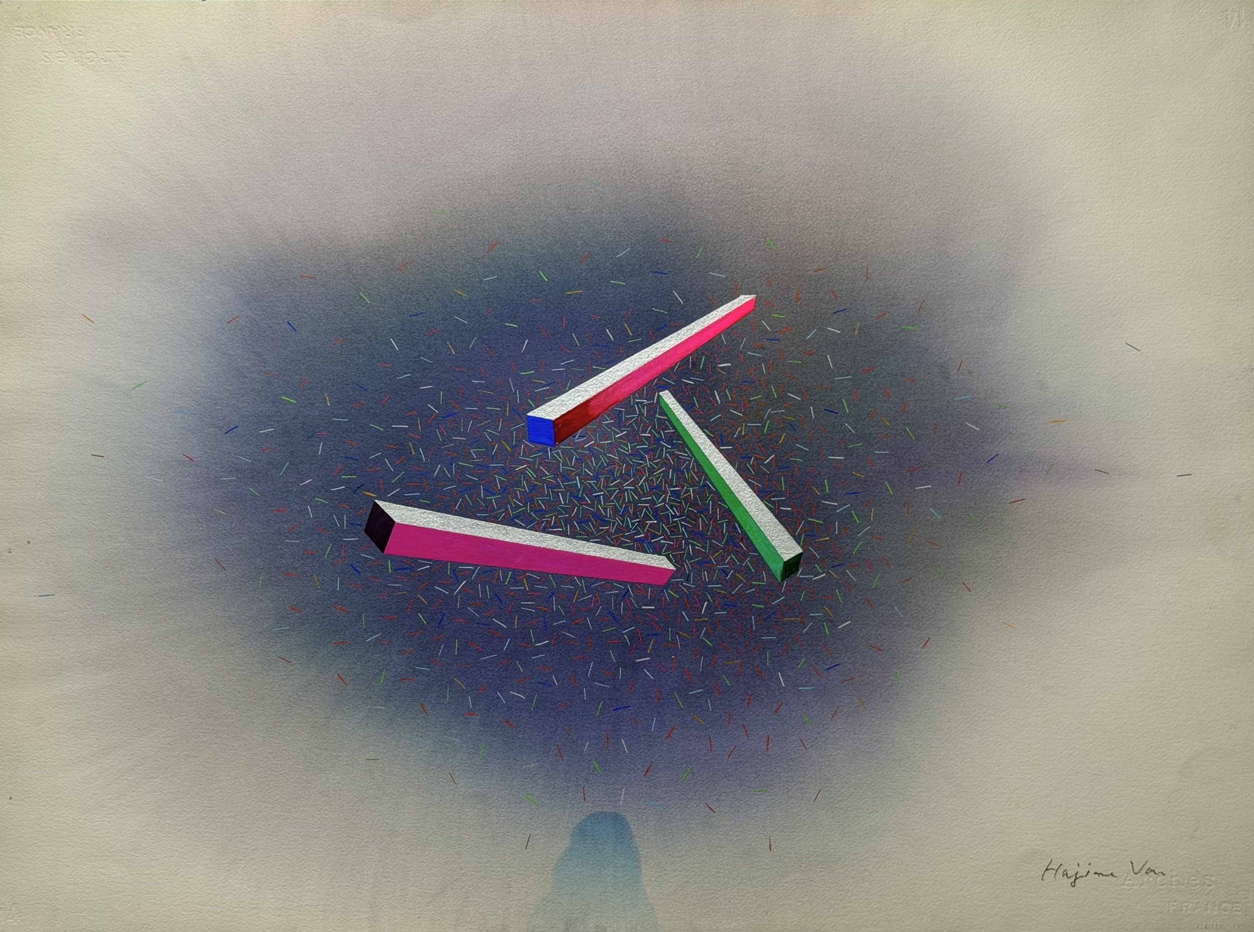 Cosmos 20, 2000-2010, watercolor on paper, 56 x 76cm