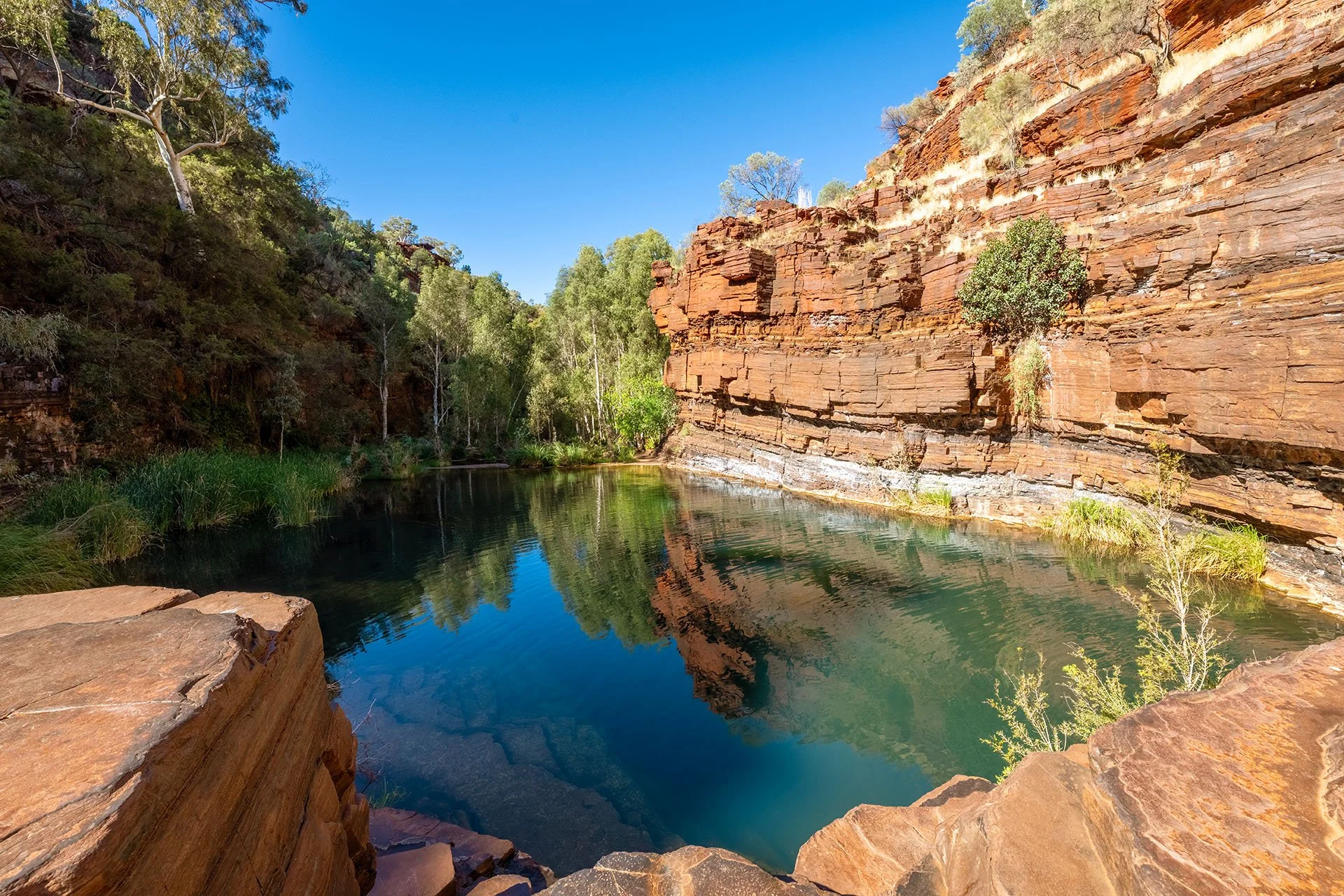 Fortescue Falls in Karijini National Park WA