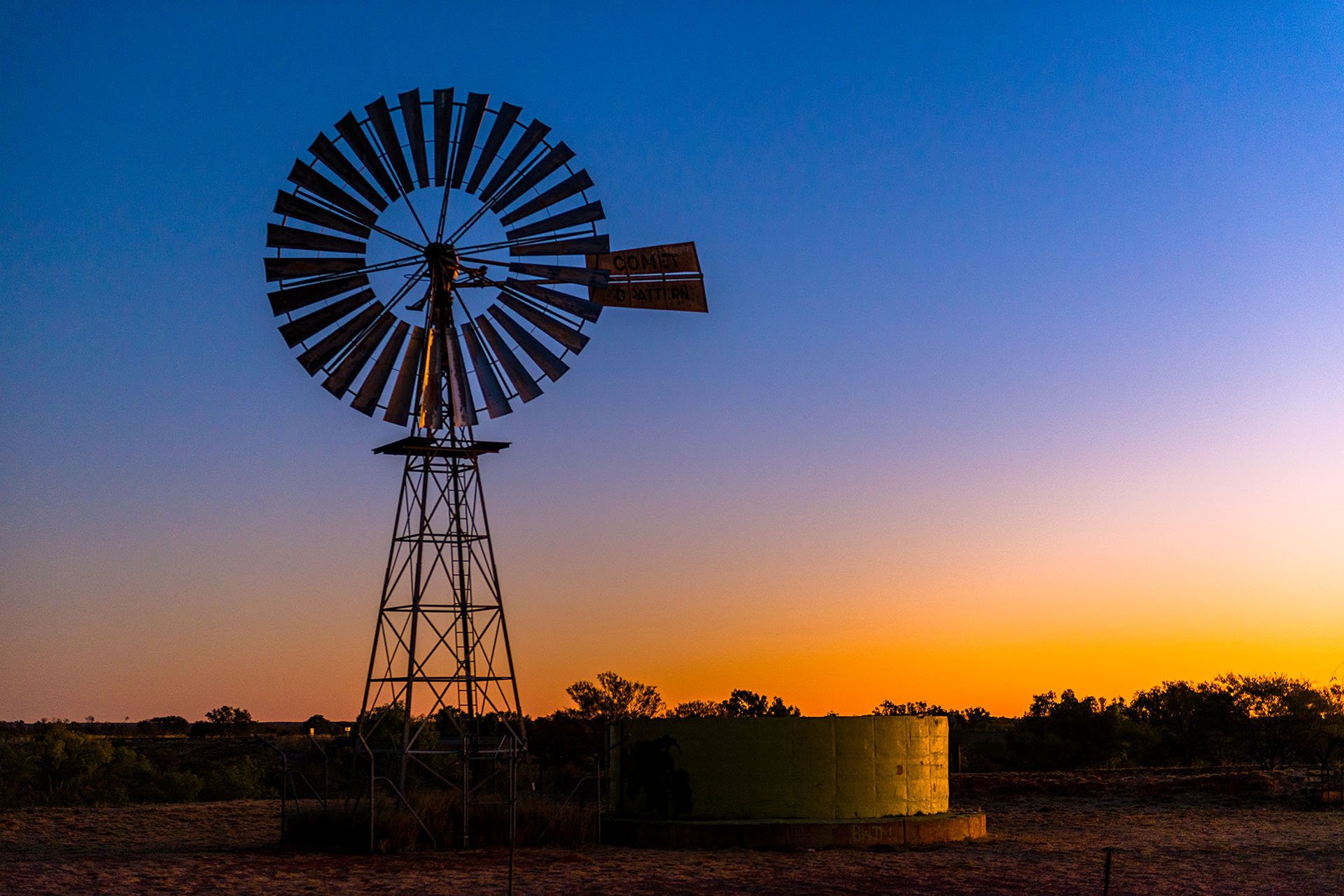 Sunset Windmill, NT