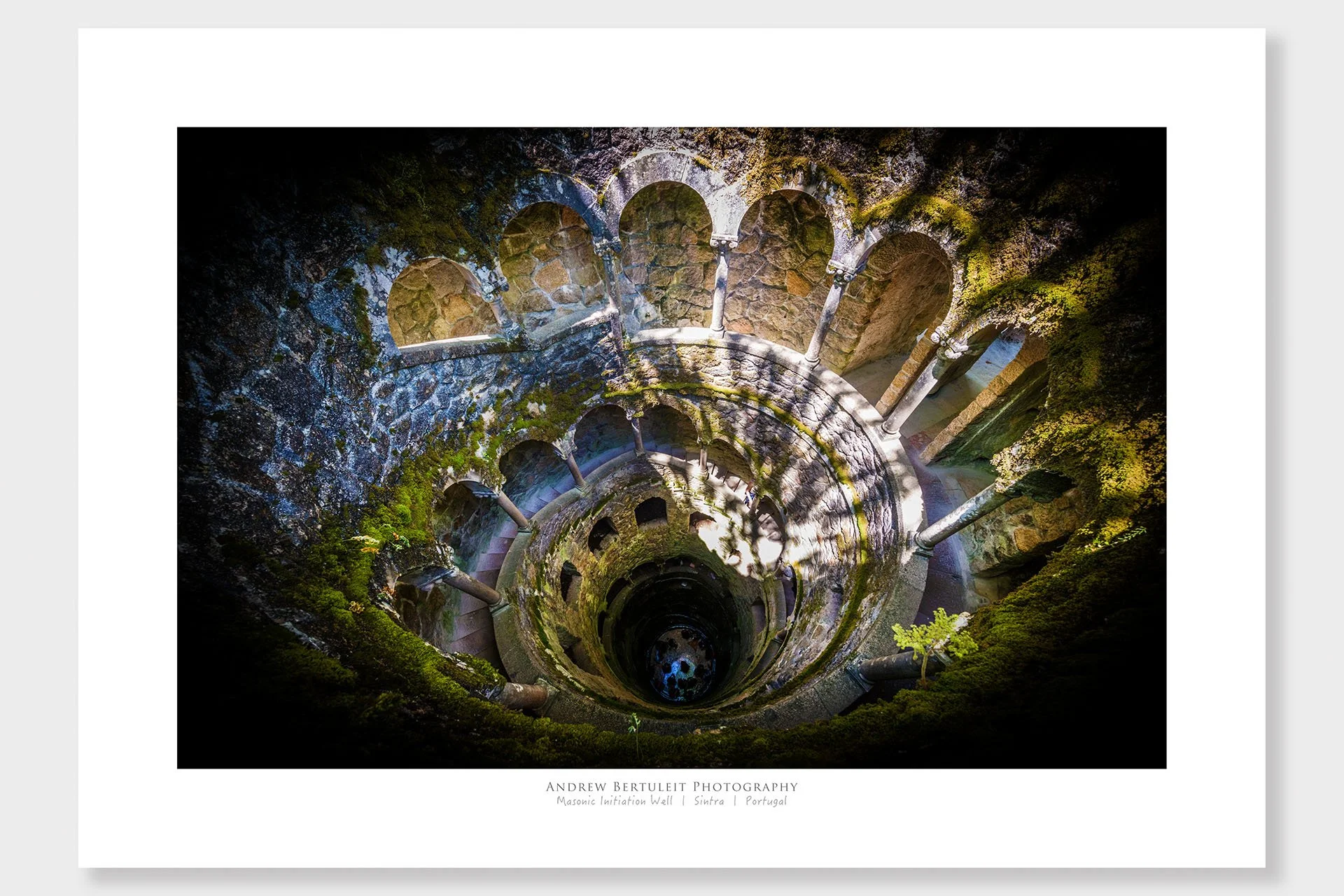 Sintra Initiation Well print with white border, ready for a standard frame.