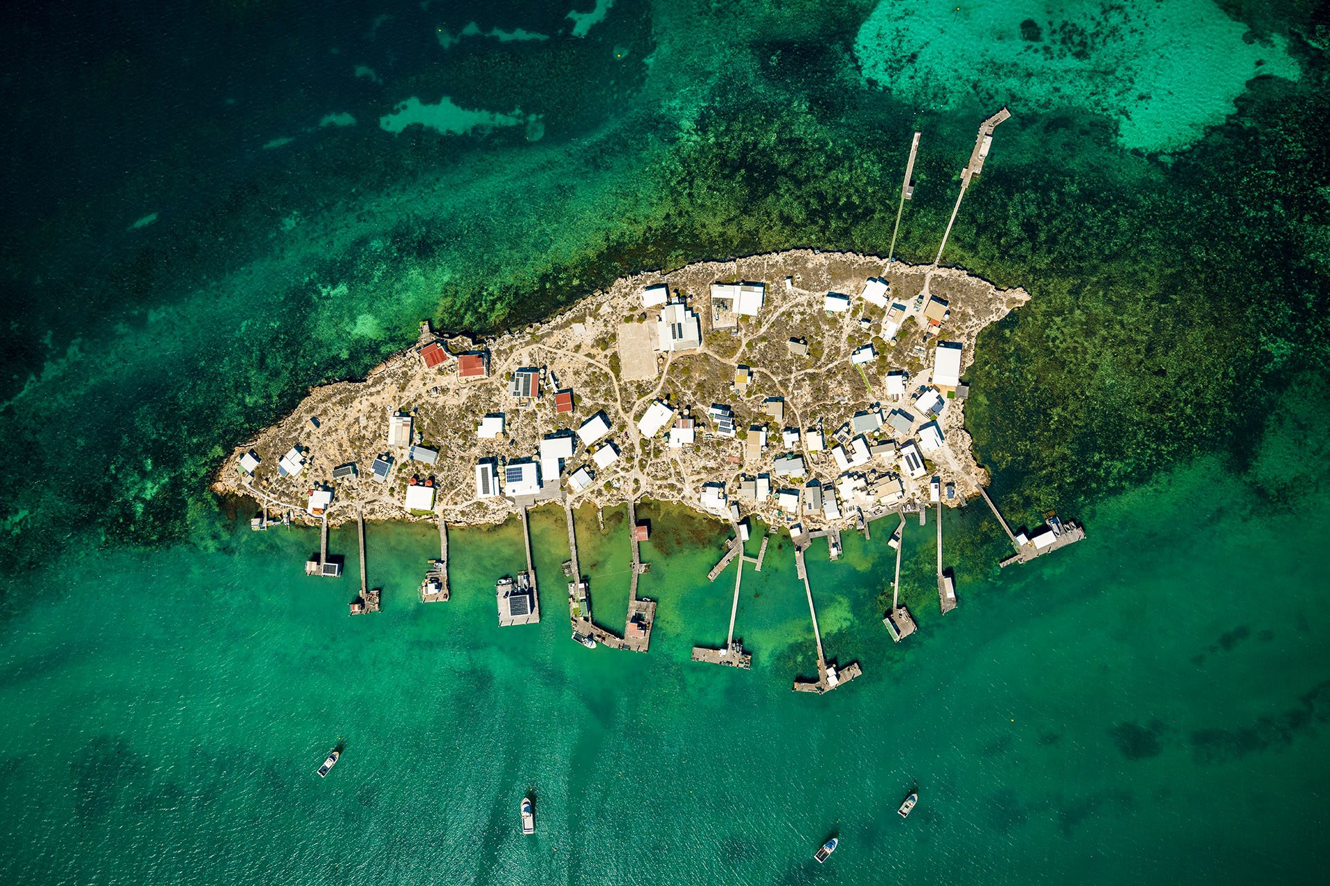Part of the Houtman Abrolhos archipilago off the WA coast