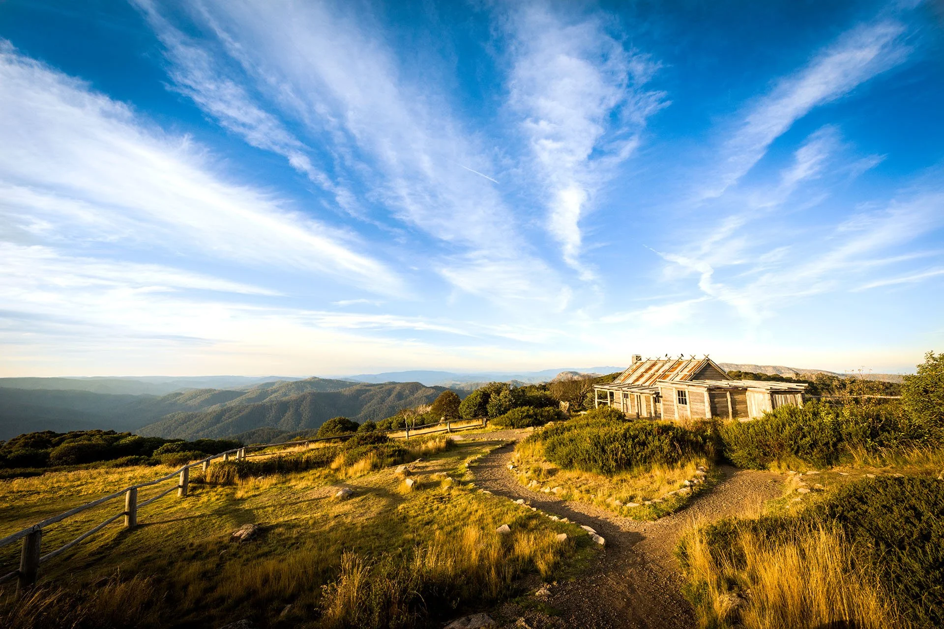 Craig's Hut in late afternoon light