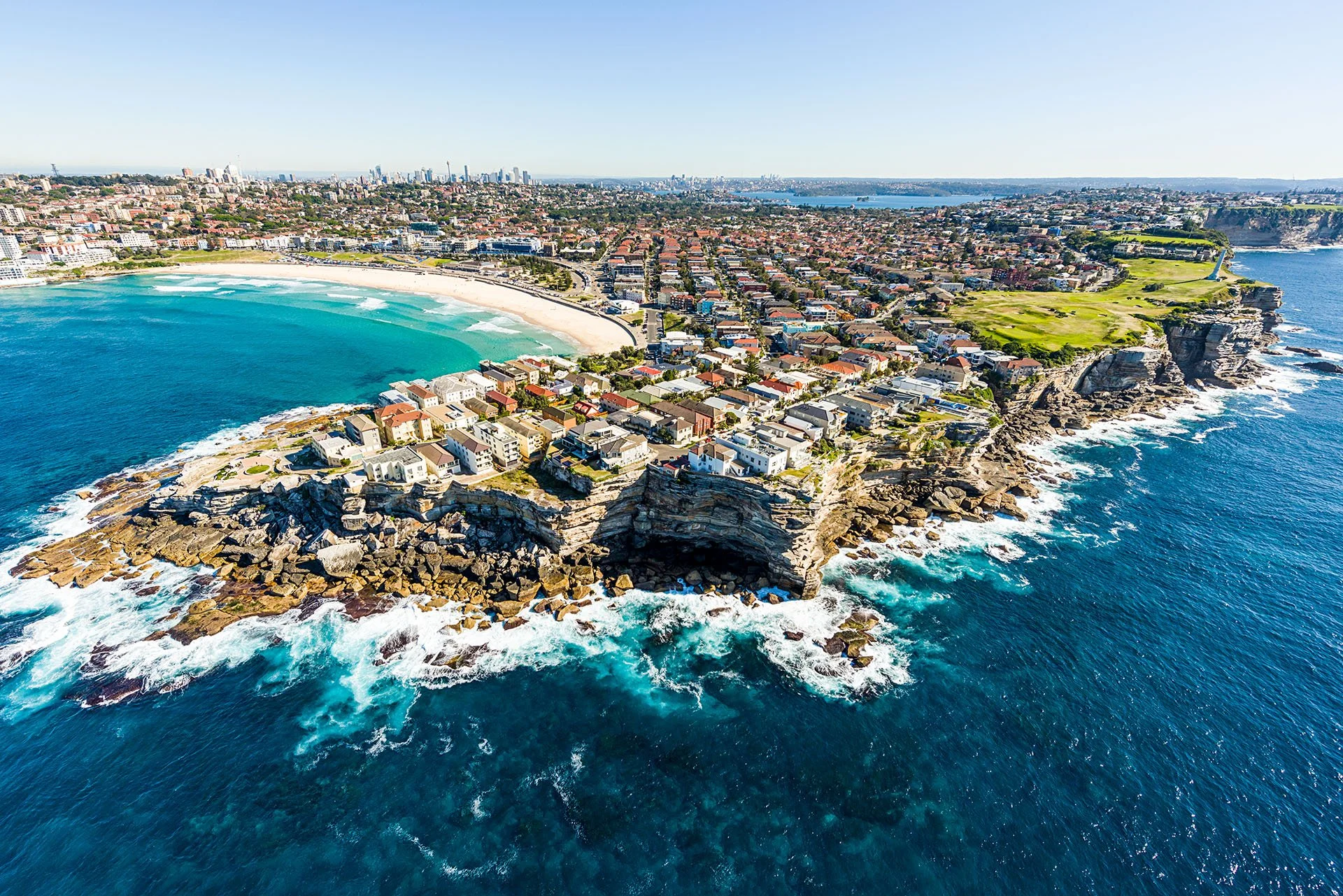 Bondi Beach and North Bondi Aerial, NSW