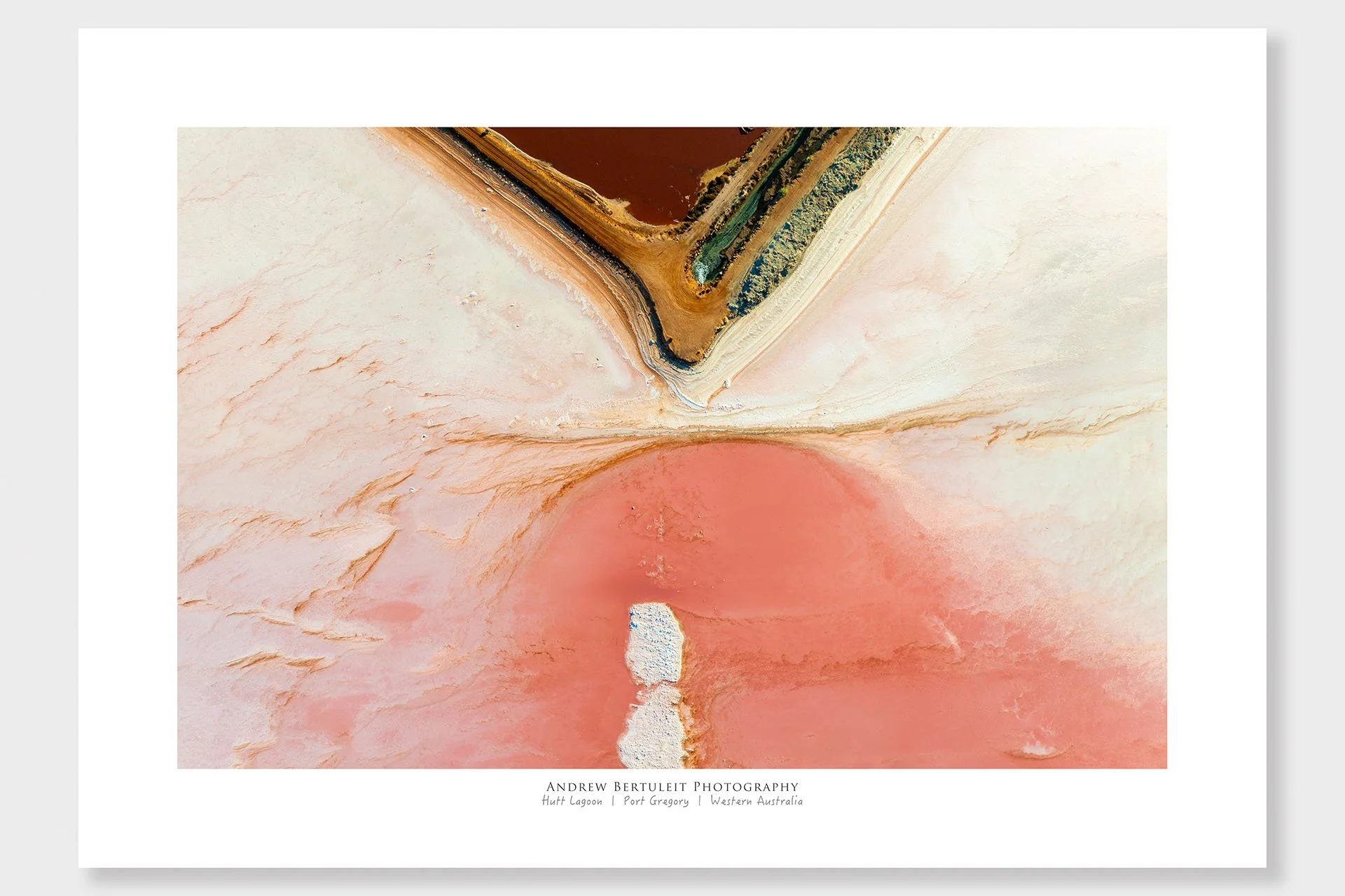 Hutt Lagoon print with white border, ready for a standard frame