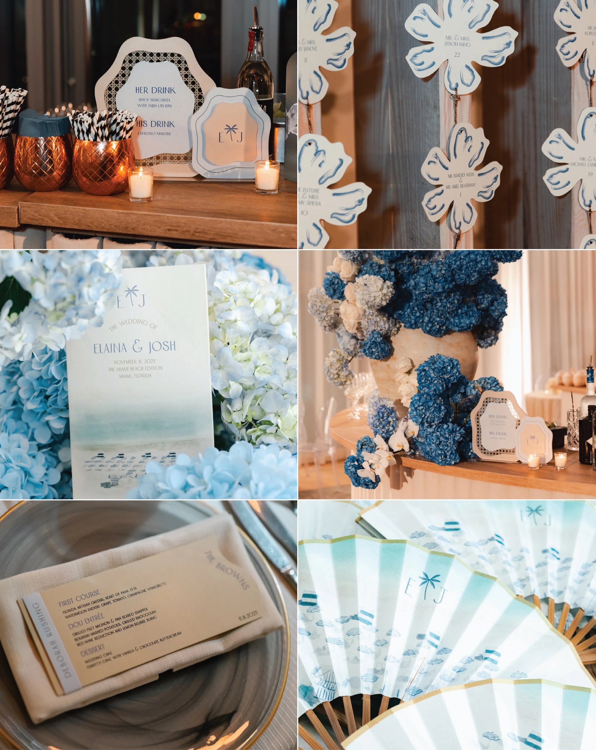 The color story that says it all

Bride | @elainalynnbrown 
Planning | @sarareneeevents 
Photography | @psphotofilms 
Kippot | @kippotworld 
Venue | @miamibeachedition