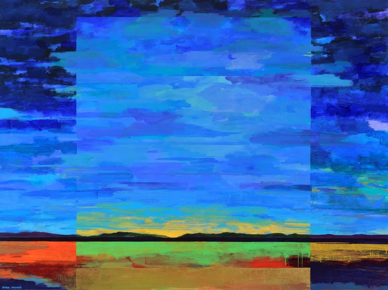 Lahontan Meadow, 60 x 80 inches, acrylic on canvas. (Commission) 🔴