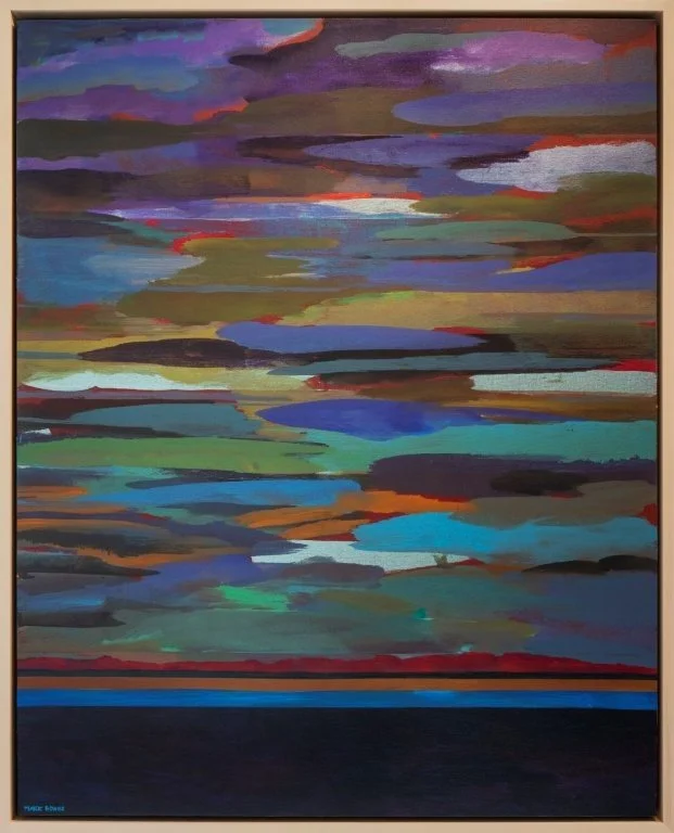 Winter Light, 60 x 48 inches, acrylic on canvas. 🔴