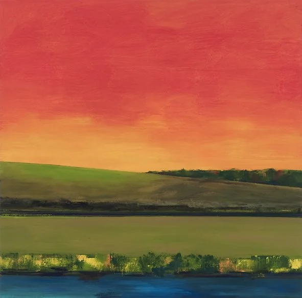Setting Sun, 40 x 40 inches, acrylic on canvas. Available at Mark Sublette Medicine Man Gallery.