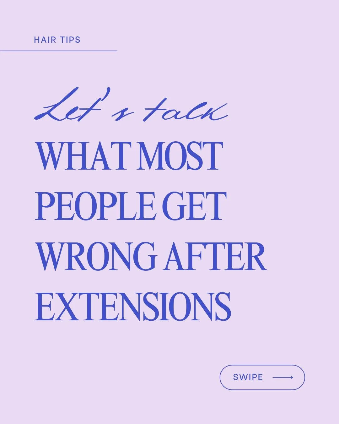 The salon appointment isn&rsquo;t the finish line - it&rsquo;s the start line. 

You just invested time, money, and love into getting gorgeous hair extensions. But what happens after you leave the chair determines whether they last six weeks or six m