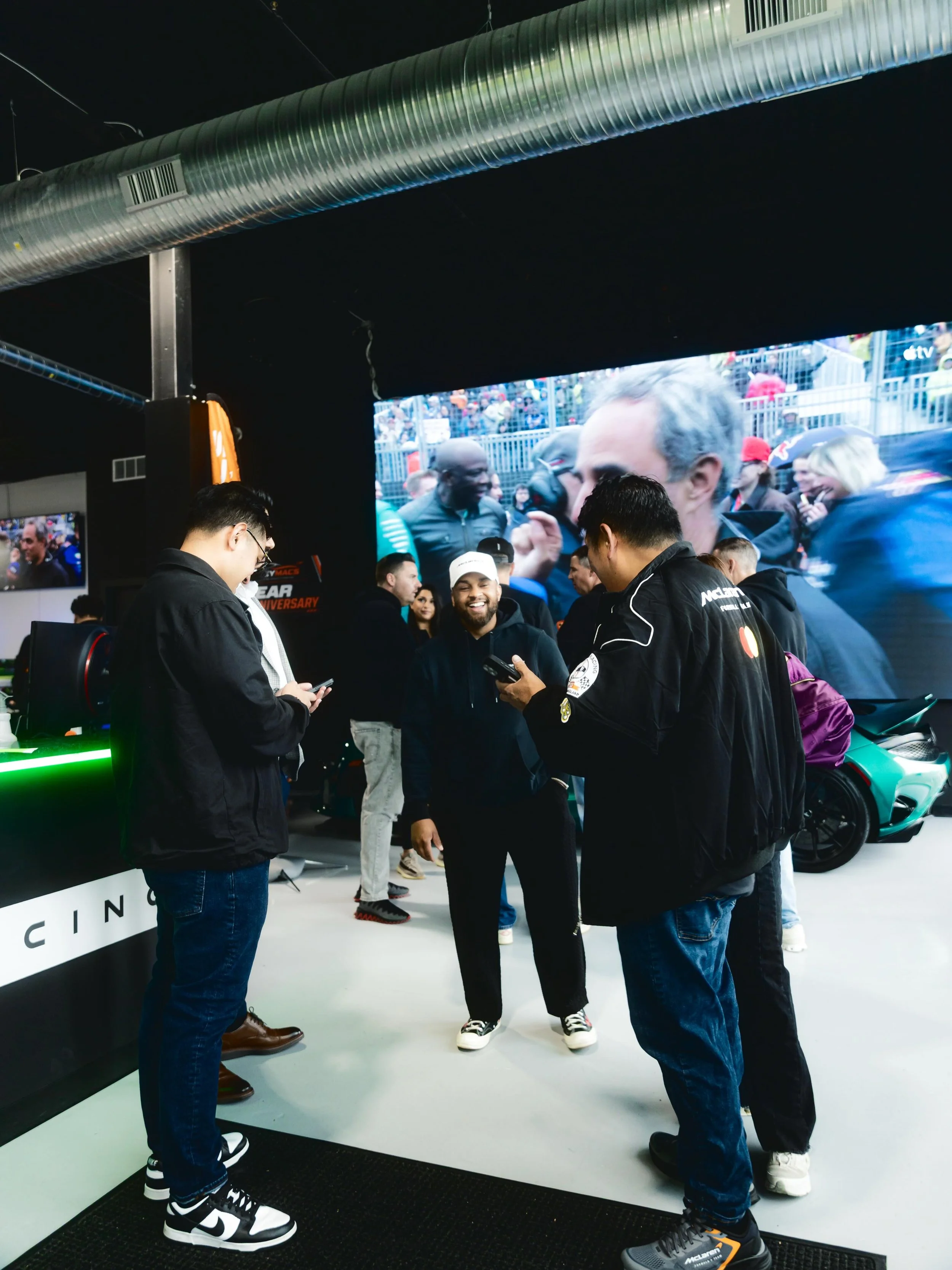 More moments from yesterday&rsquo;s F1 watch event with @mclarennj and @sim1racing 🏎️ Nothing beats race-day energy with great people. Excited to see more members join us this season and keep the good times rolling like usual.

 Big thank you to @ga