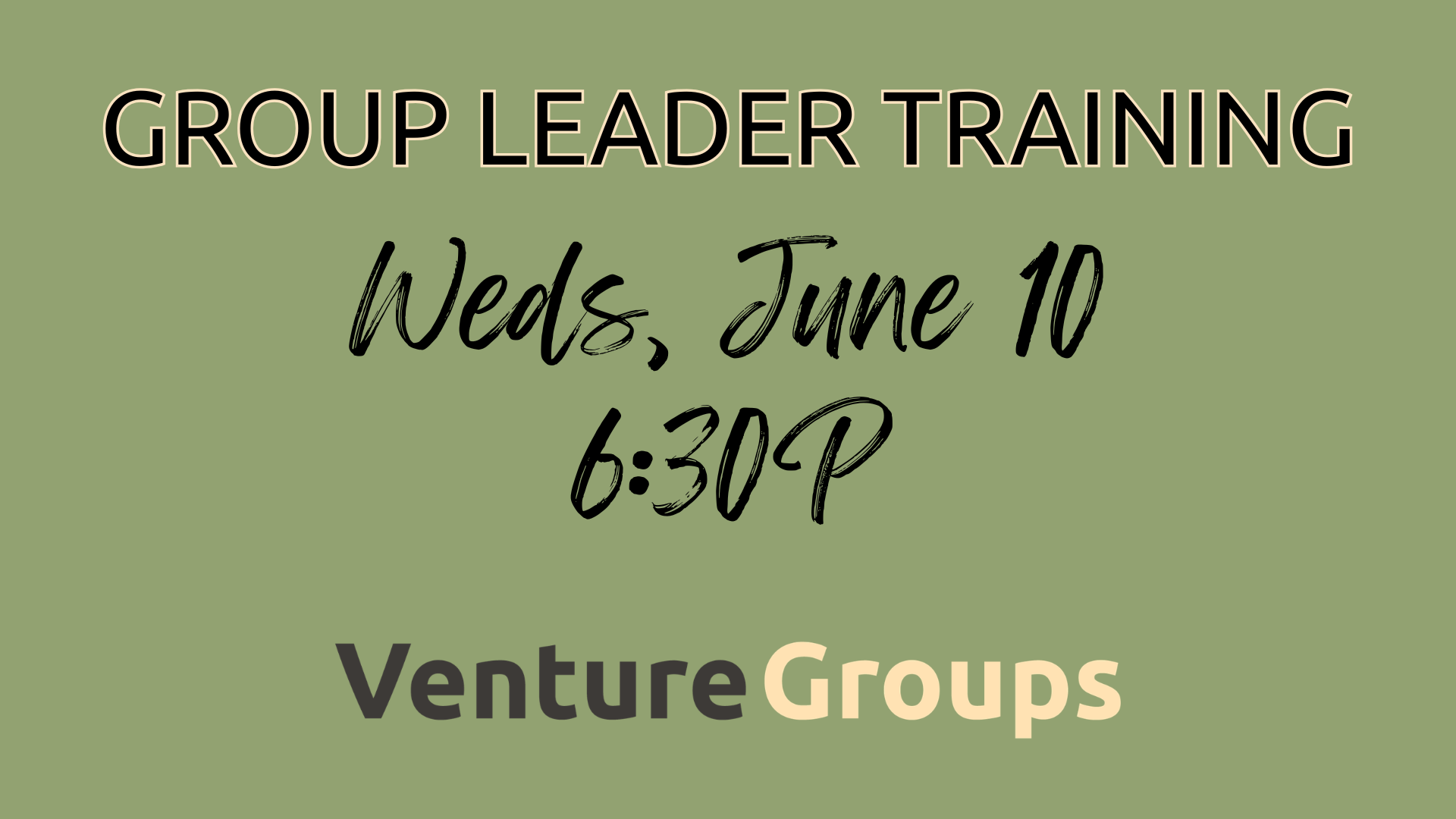 GROUP LEADERS TRAINING
