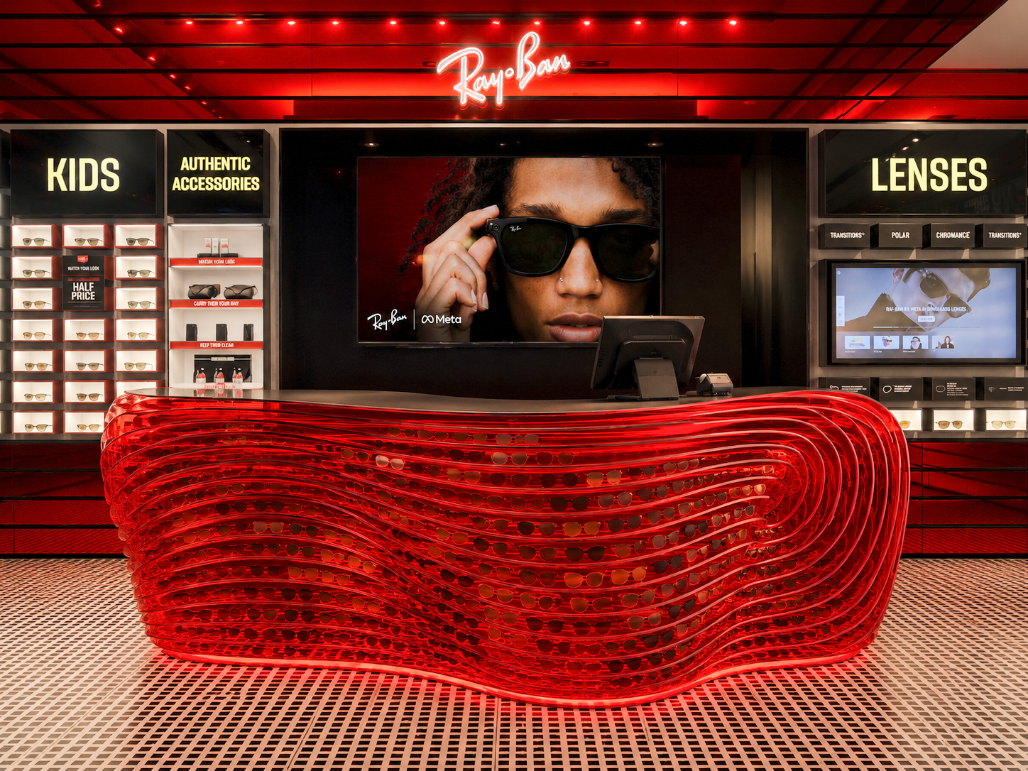 Signature Reception Counter Hypothetical Case Study: Lens Skin. Aviator Curve.