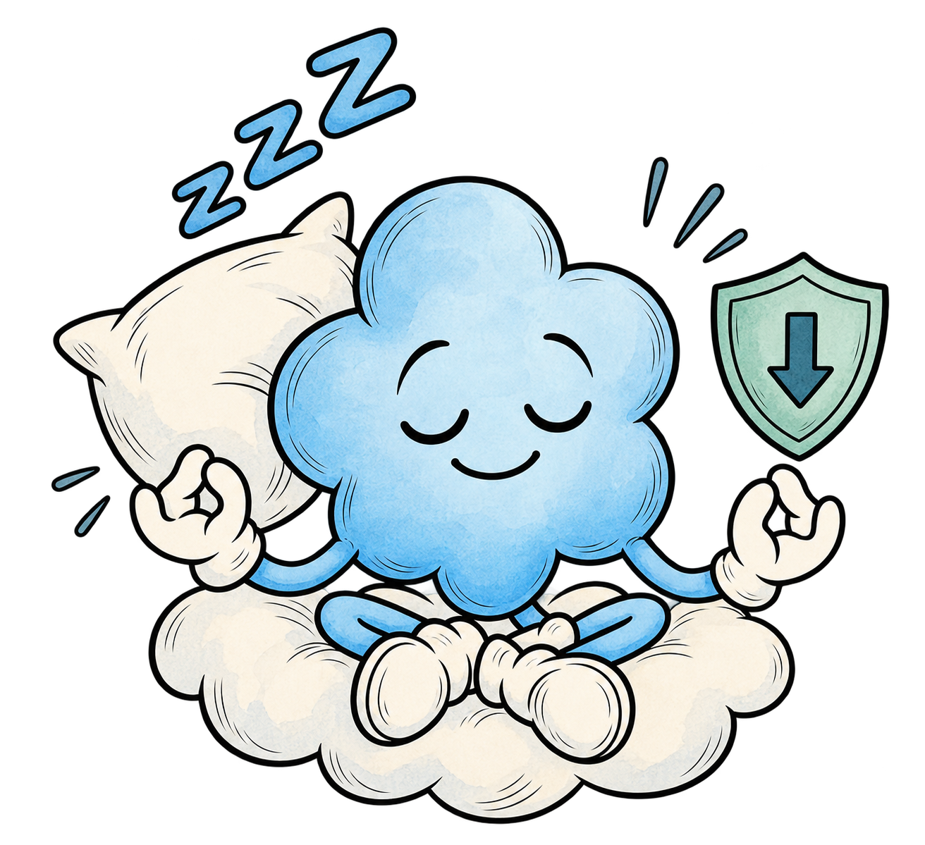 GABA neurotransmitter illustration representing inhibition, calming, sleep, and reduced neural activity for psych NP and ANCC PMHNP board exam review.