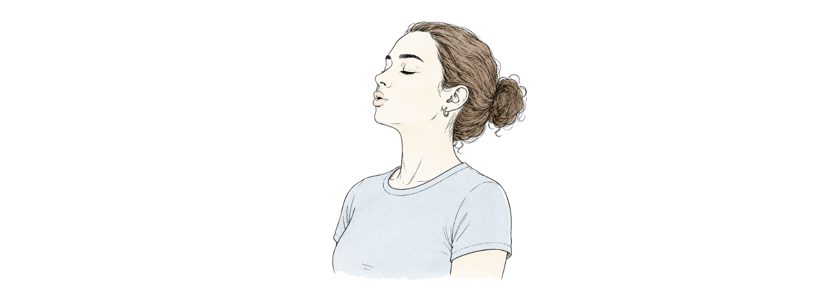 PMHNP exam test anxiety illustration showing grounding techniques and deep breathing strategies before boards.