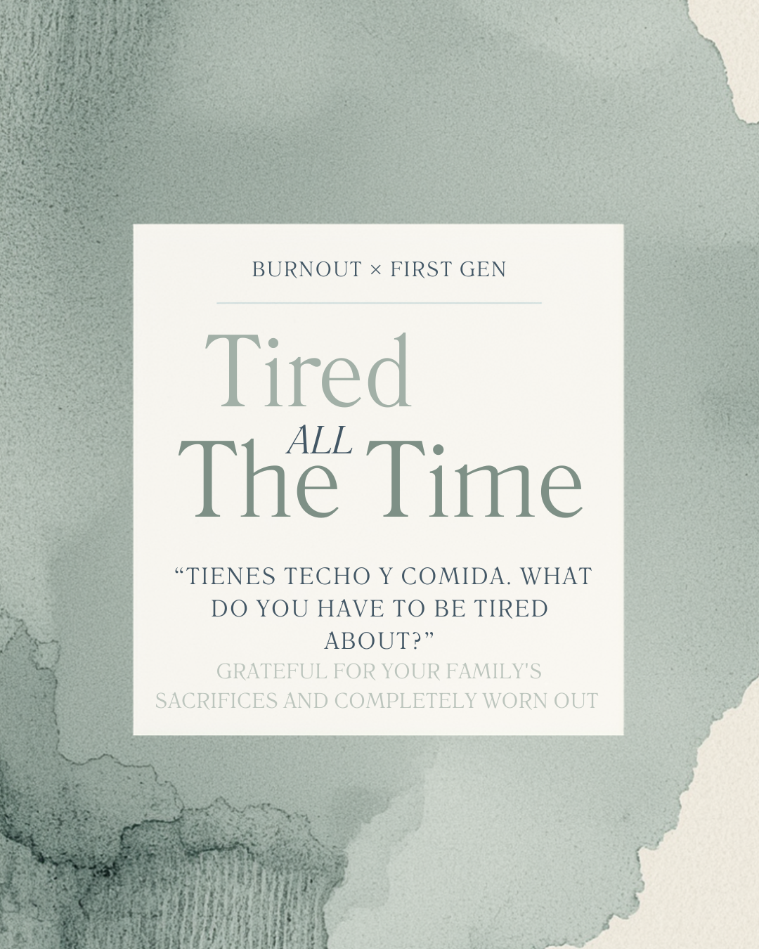 Exhausted but Fine on Paper: What Burnout Looks Like in First-Gen Adults