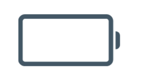 Dark silhouette of a portable device, likely a tablet, with a rectangular shape and a button on one side.