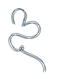 Illustration of a mouse with a curled tail