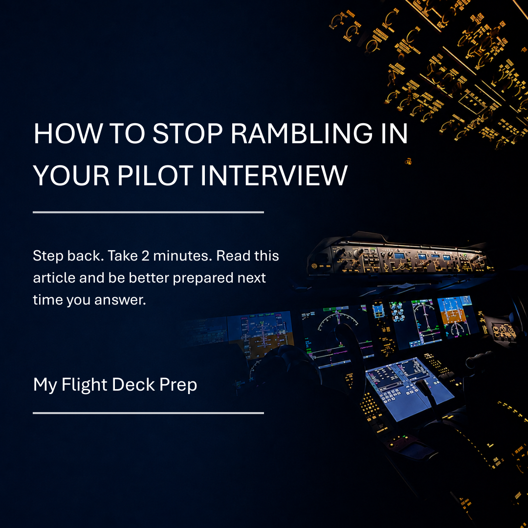How to Stop Rambling in an Airline Pilot Interview. 2026