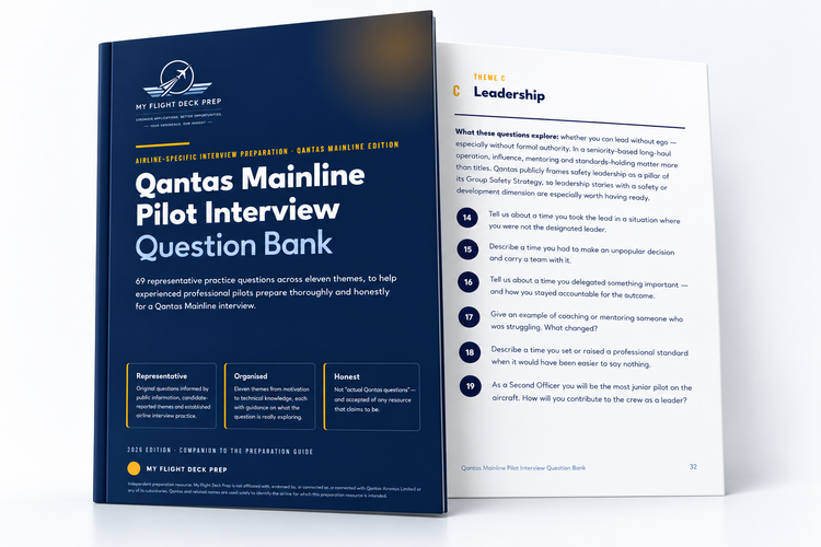 Qantas Mainline Pilot Interview Question Bank