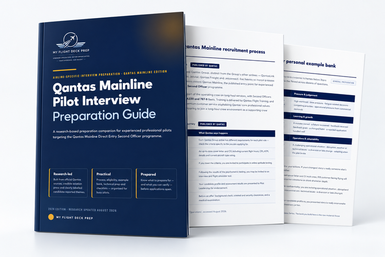 Qantas Mainline Pilot Interview Preparation Guide