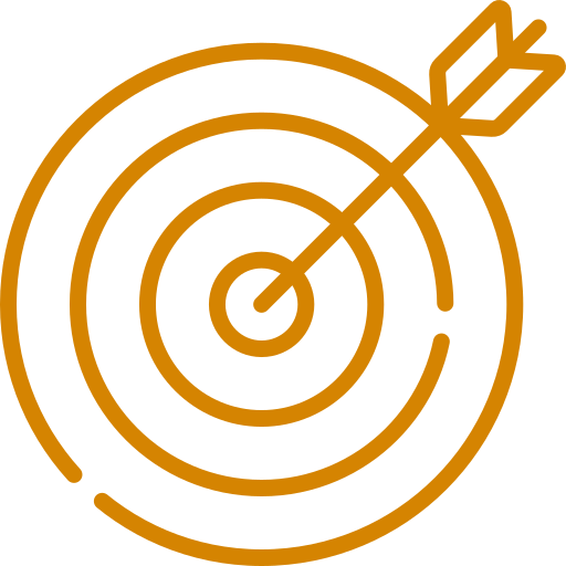 A target with an arrow hitting the bullseye.