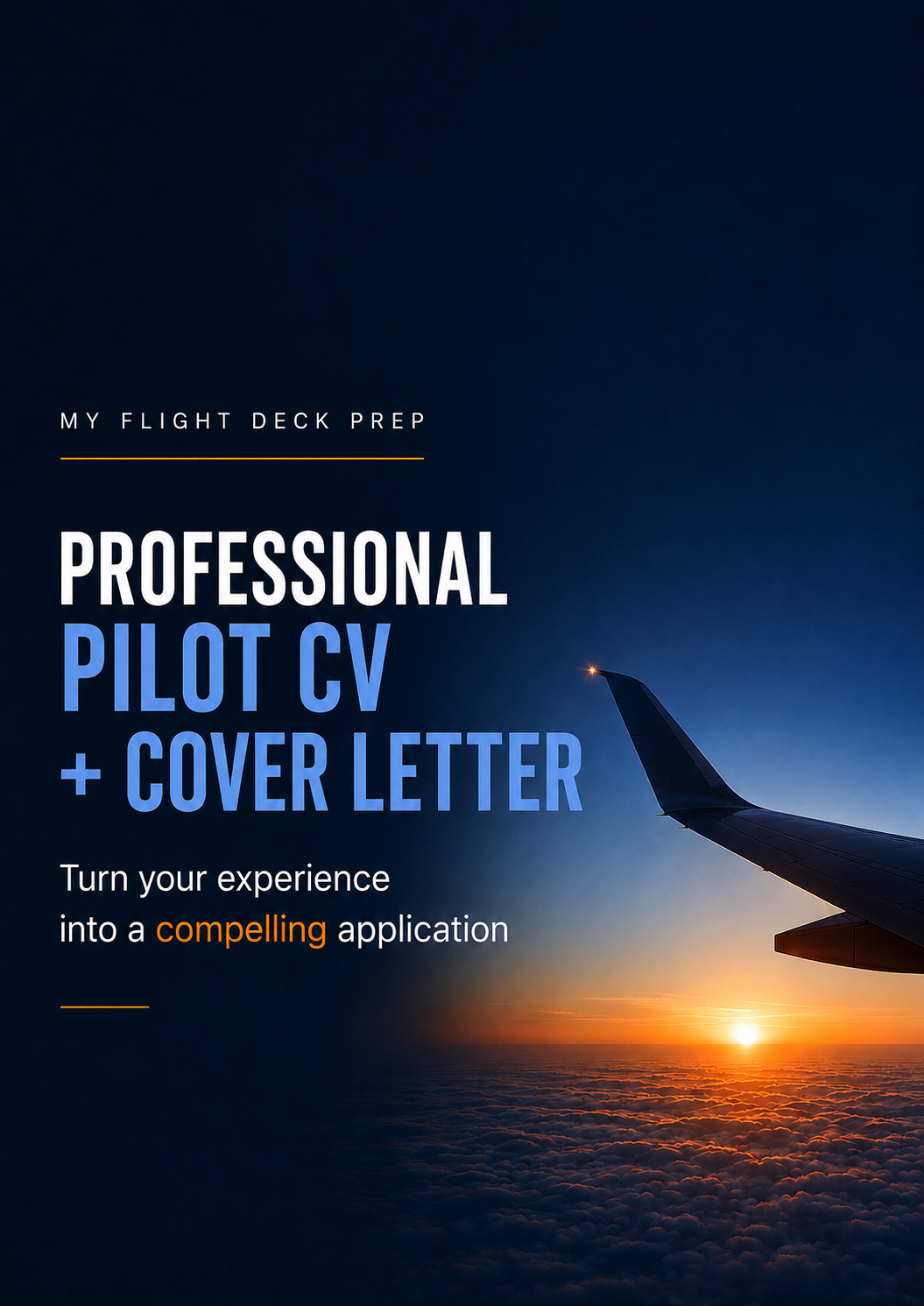 Professional Pilot CV + Cover Letter