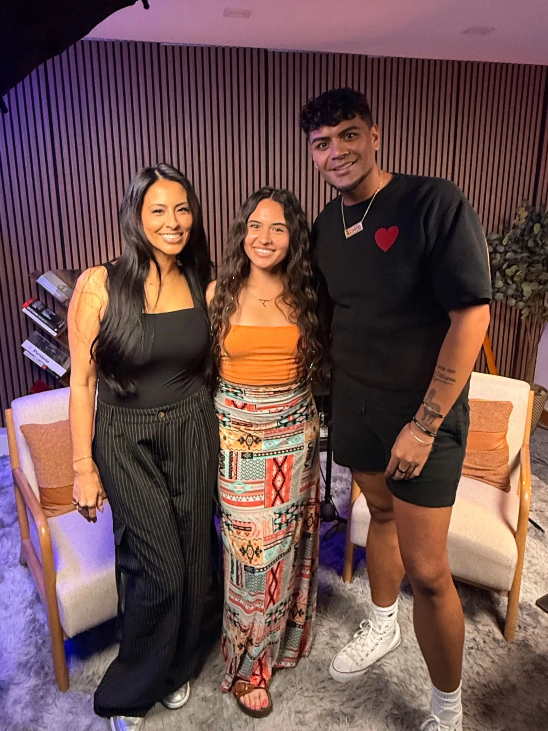 Kona Faamoe with creator Marissa Castillo (rissrose2) after appearing on The CasualTea Podcast.