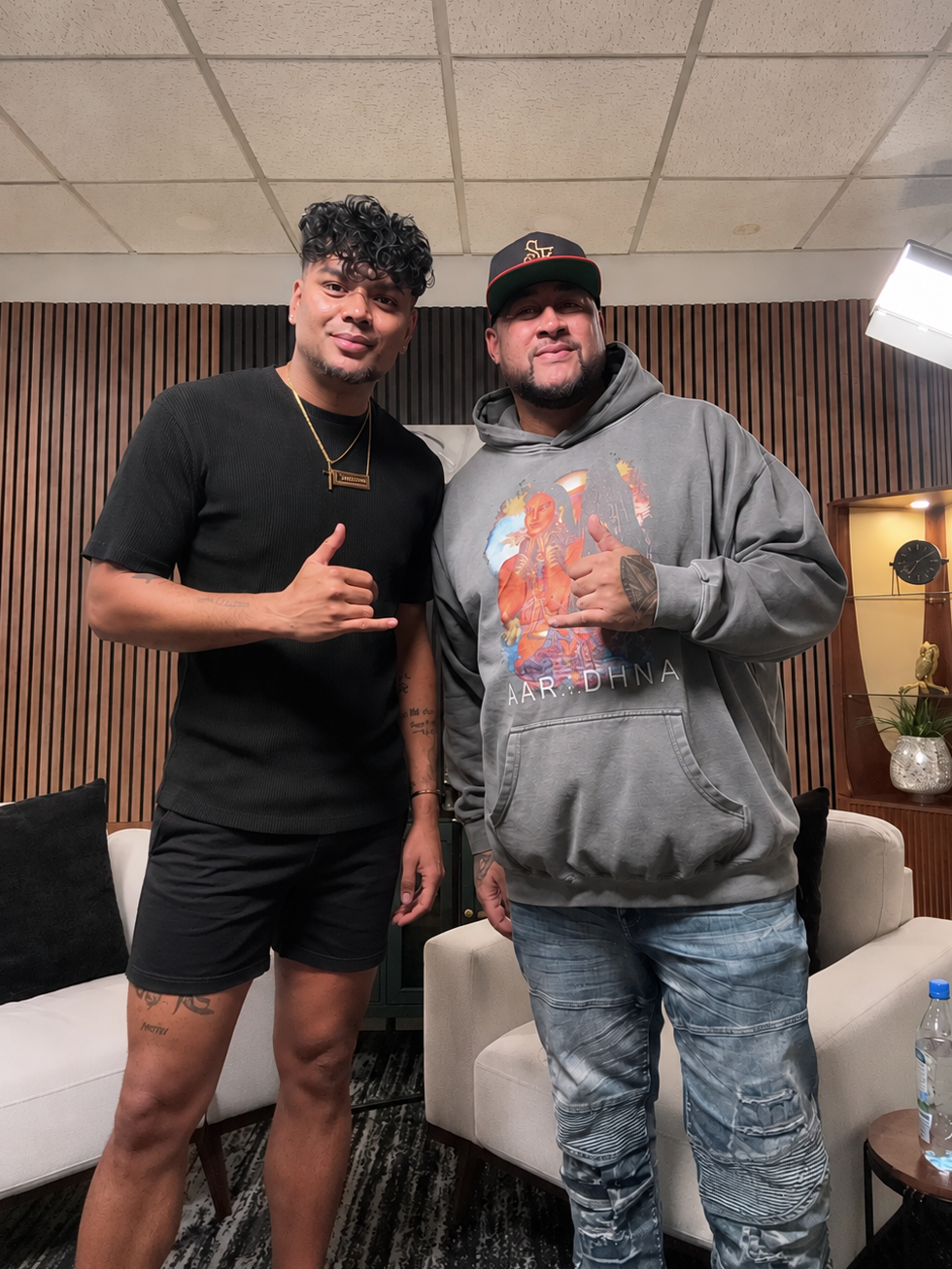 Kona Faamoe and Big Body Cisco (real name Cisco Lutu) a prominent Las Vegas-based MC, DJ, and media personality after appearing on the CasualTea Podcast