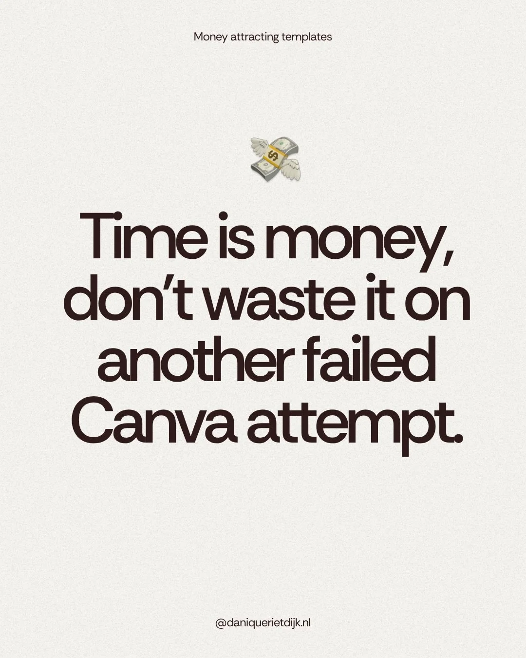 when time is money it makes sense to spend your hours doing what you&rsquo;re good at!! not agonizing over something you&rsquo;re not 👀

the last thing you need is another night in canva convincing yourself it looks &ldquo;fine&rdquo;. (fine doesn&r