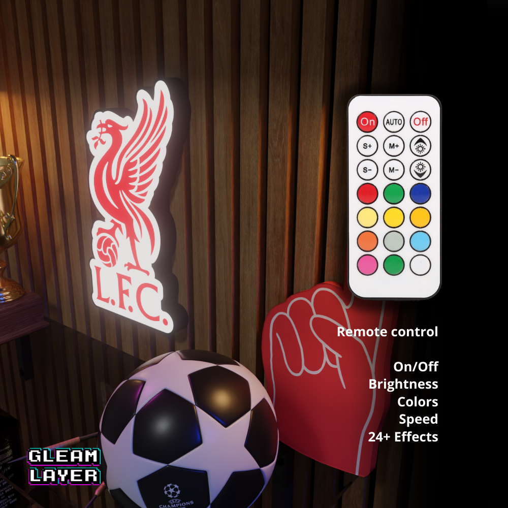 Liverpool FC Neon Style LED Wall Light for Soccer Fans