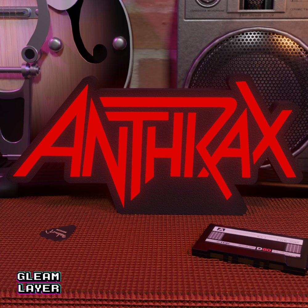 Anthrax Band LED Light Sign Heavy Metal Wall Decor