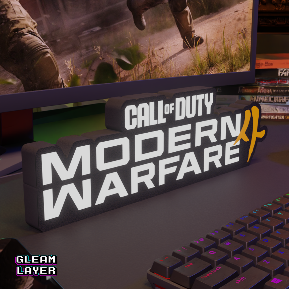 Call of Duty MW4 LED Lightbox for Collector & Activision Spaces