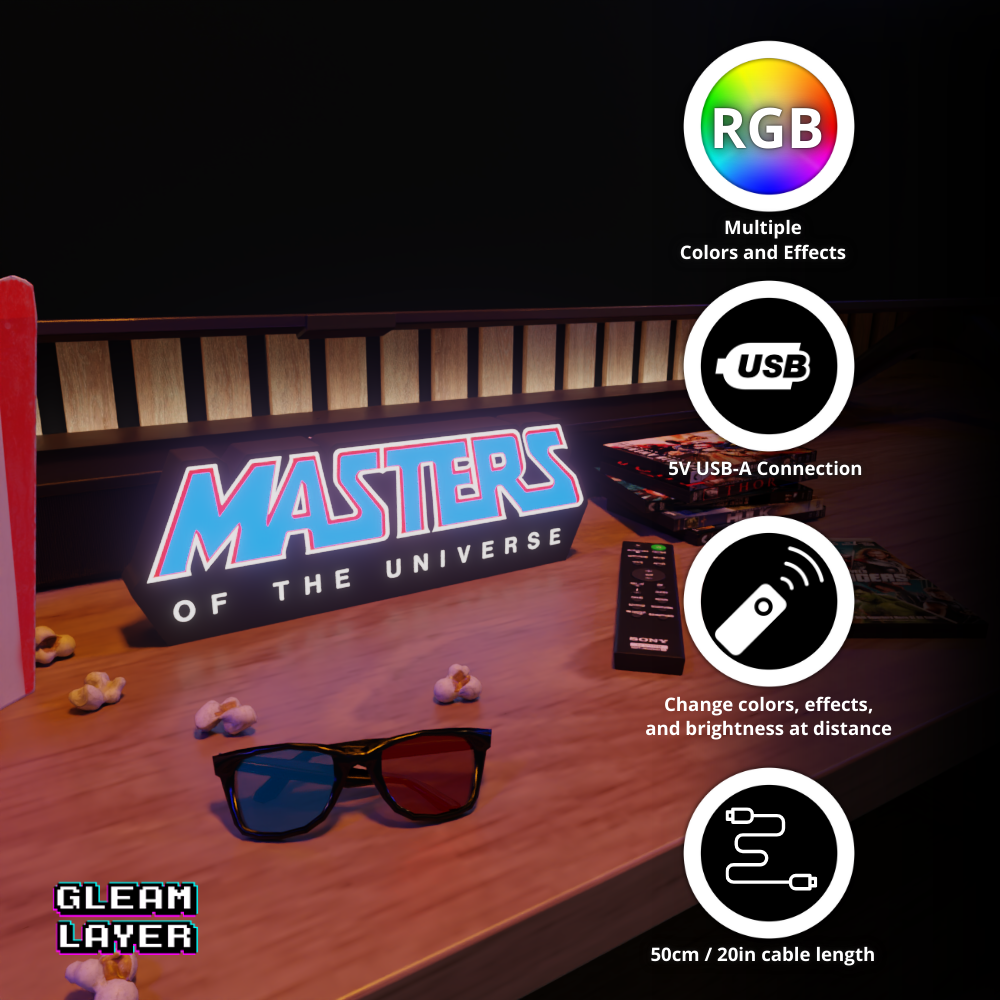 Masters of the Universe 80s Fantasy RGB Atmosphere Display for Entertainment Rooms