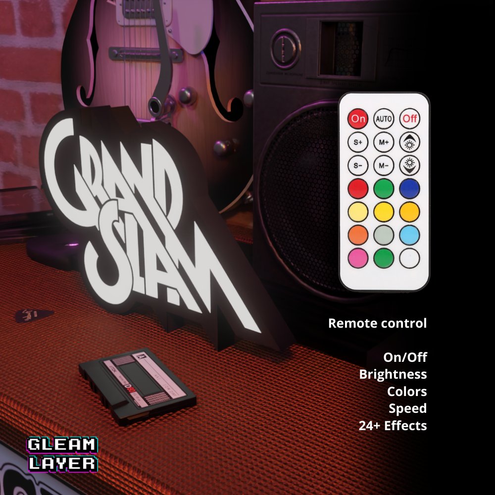 Grand Slam Timeless Rock Era LED Accent for Music & Chill Setups