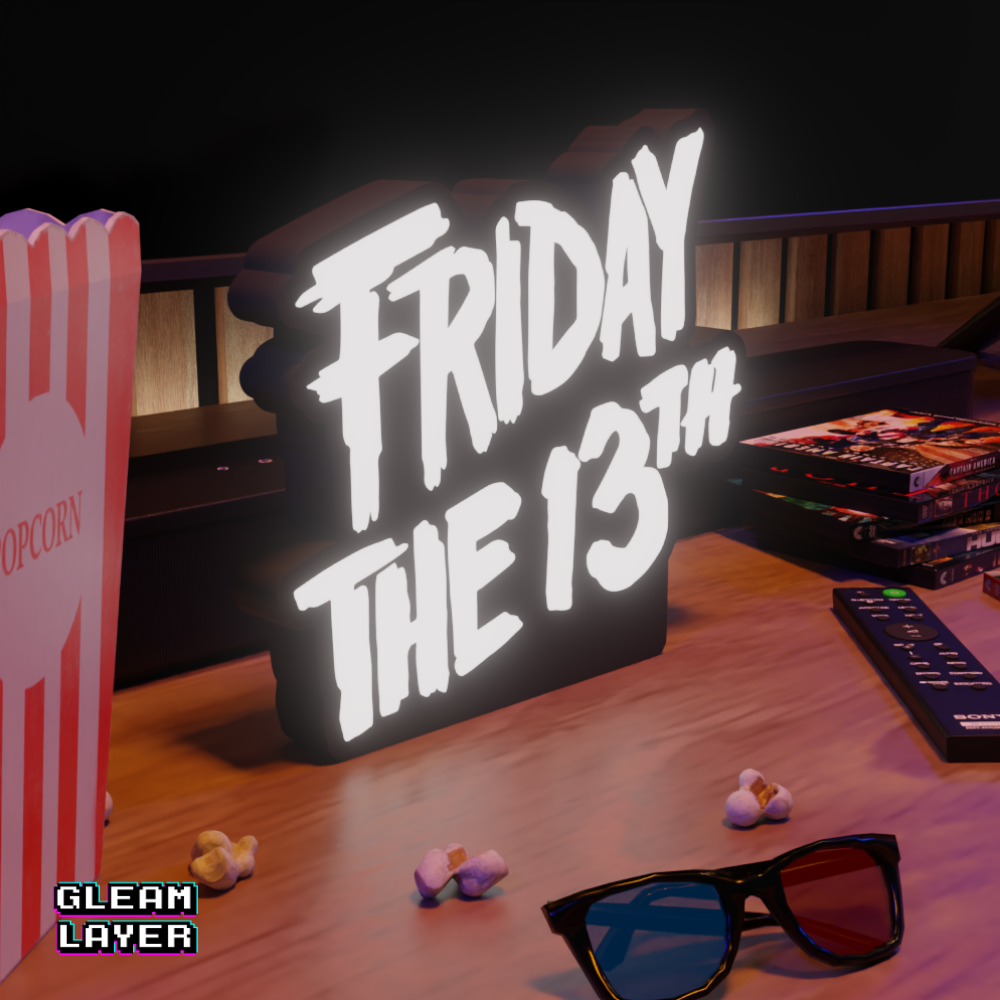 Friday the 13th LED Lightbox for Collector & Cinema Spaces
