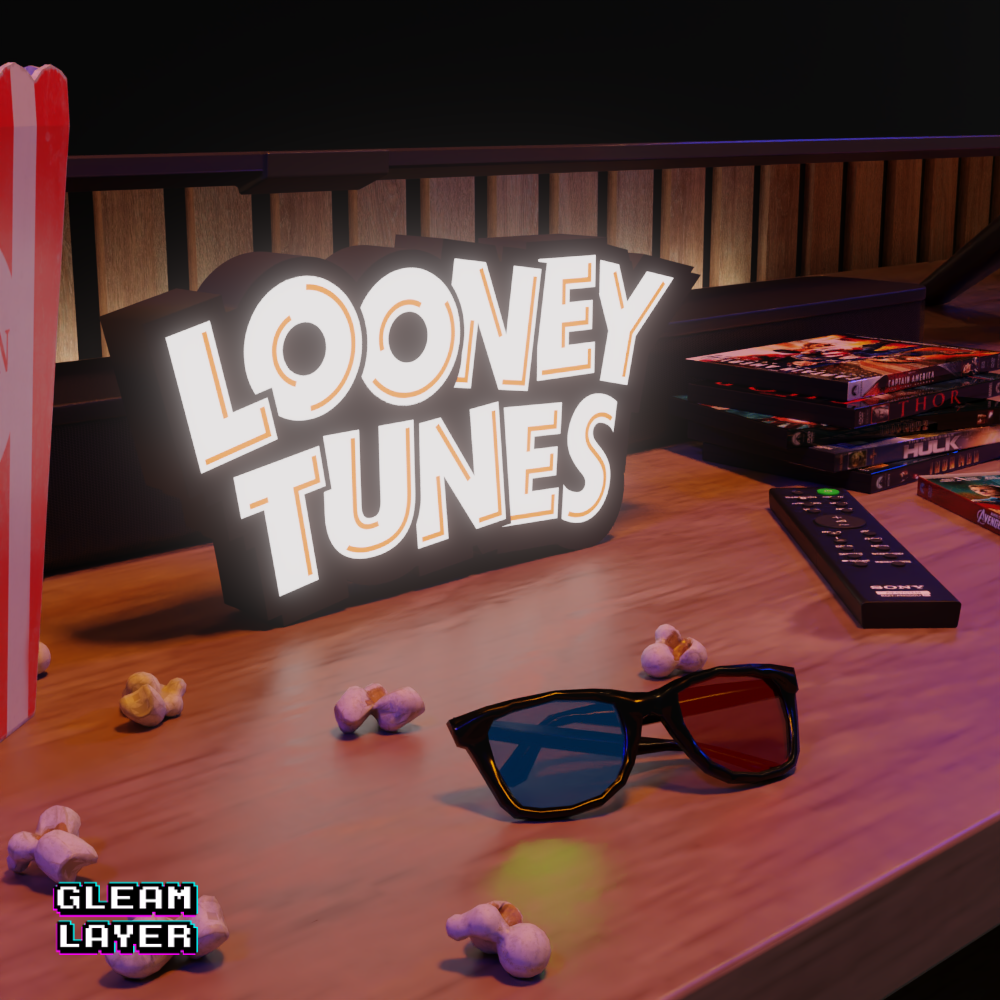 Looney Tunes Classic Animation LED Lightbox for Collector Spaces