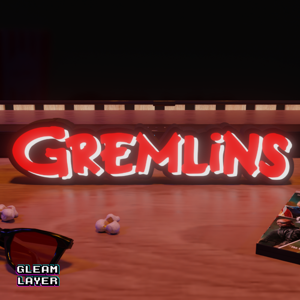 Gremlins Movie Holiday Horror RGB Glow Decor for Cult Film Rooms